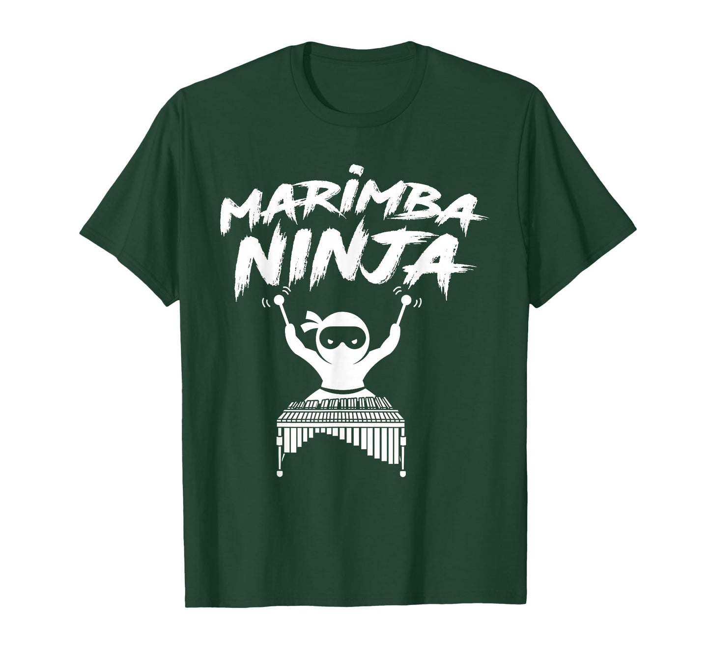 Marimba Ninja Funny Marching Band Percussion Gift Men Boys T-Shirt
