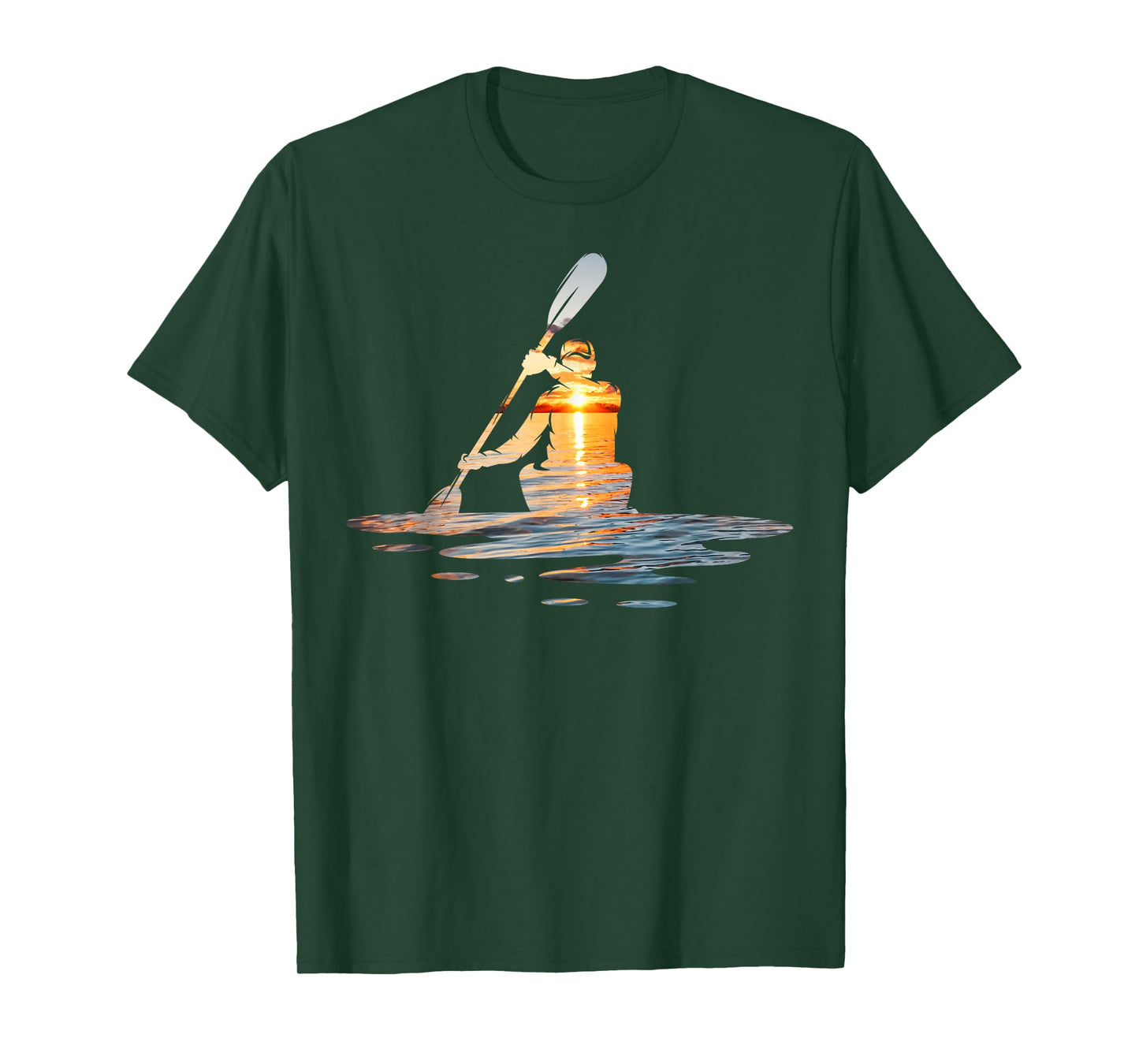 Kayaking Silhouette Kayak Kayaker T-Shirt