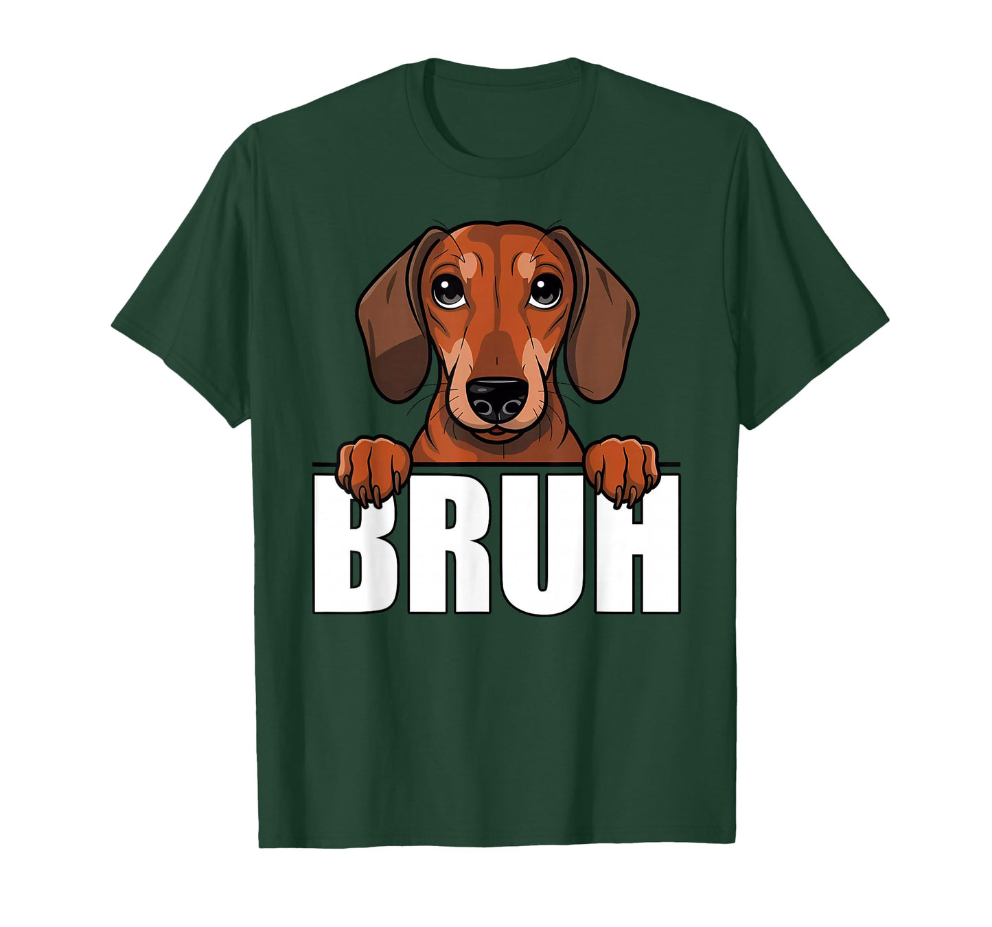 Funny Dachshund Bruh Cute Wiener Dog Lover Men Boys Kids T-Shirt