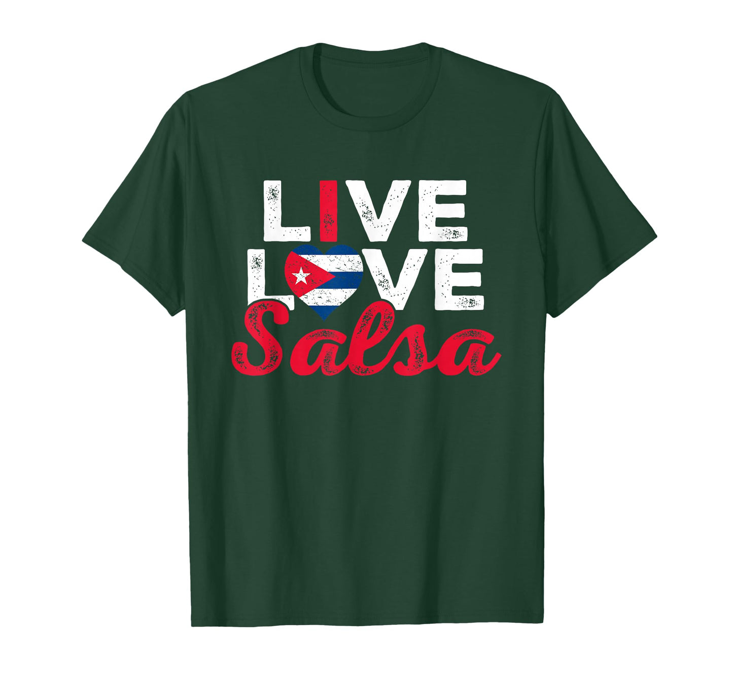 Funny Cuba Salsa Lover Graphic Women Girls Cuban Salsa Dance T-Shirt