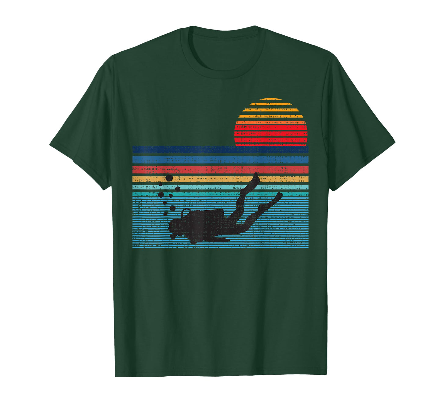 Vintage Retro Scuba Diving T-Shirt 80s Scuba Diver Shirt T-Shirt