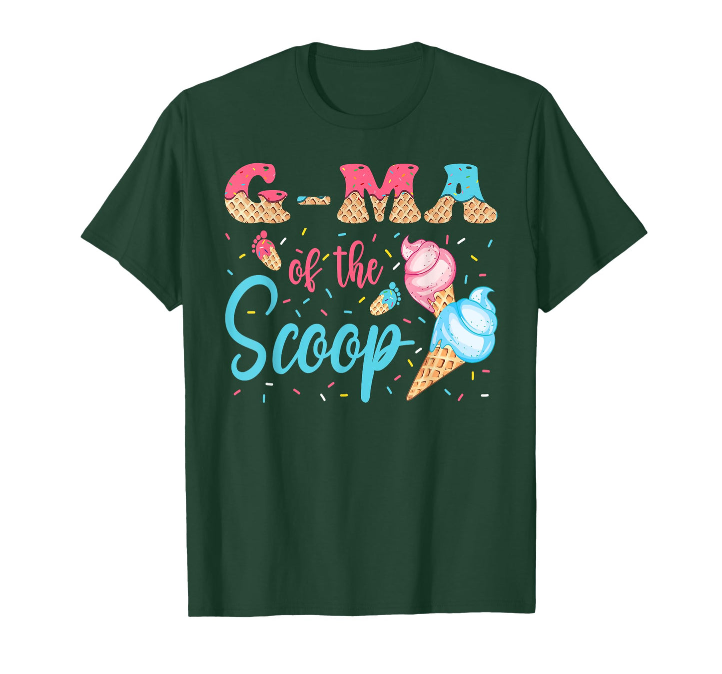 G-Ma Of The Scoop Ice Cream Gender Reveal Baby Shower T-Shirt
