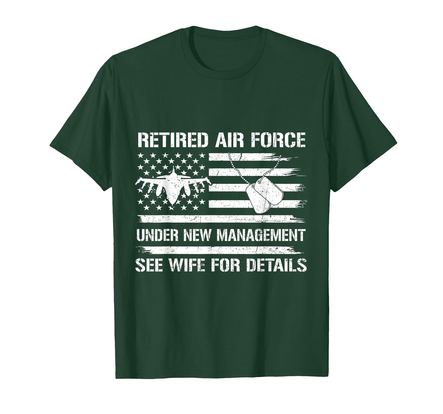 Funny Retired Air Force Veteran See Wife for Details USAF T-Shirt