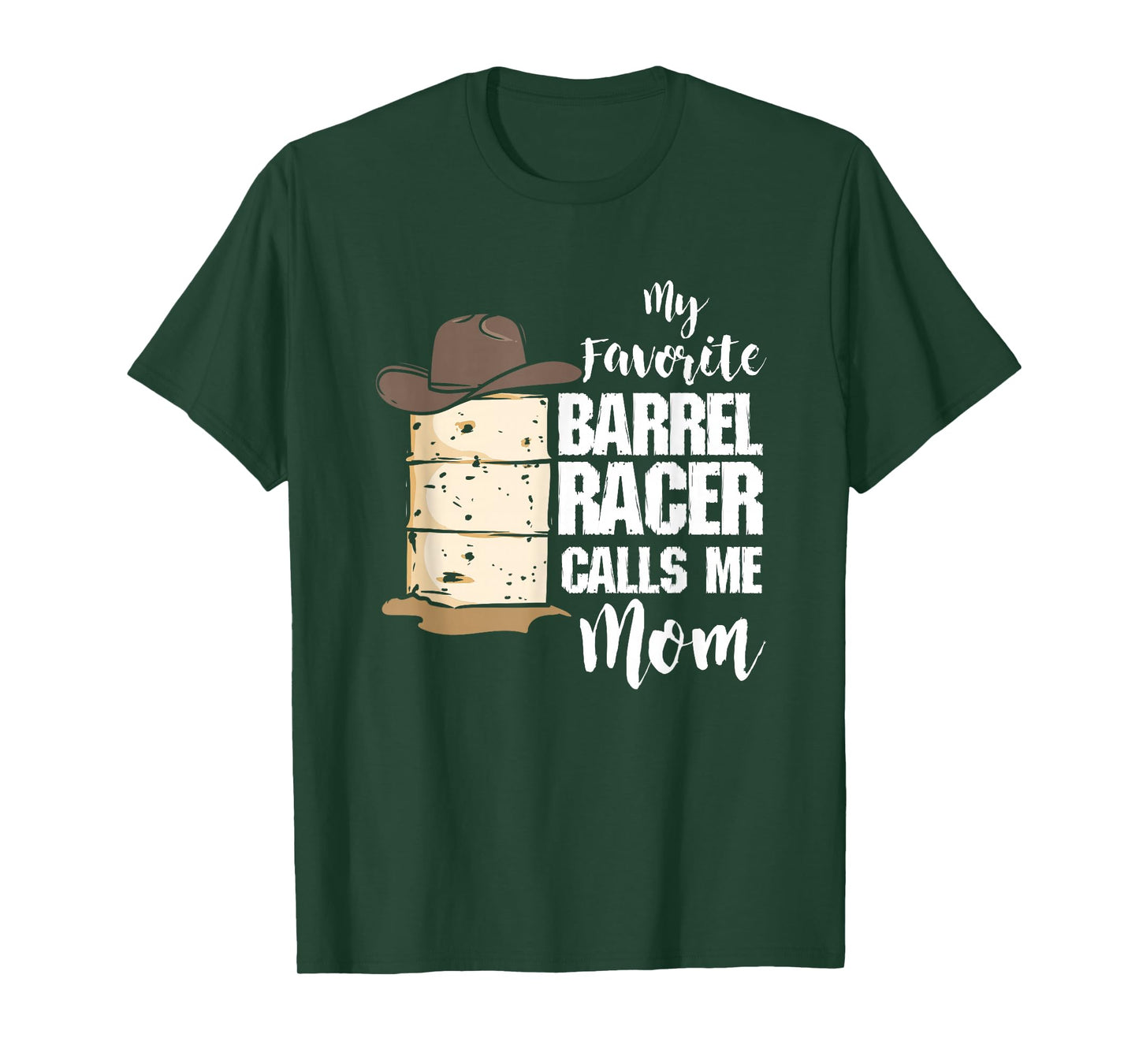 Barrel Racer Rodeo Cowgirl Horse Riding Barrel Racing Mom T-Shirt
