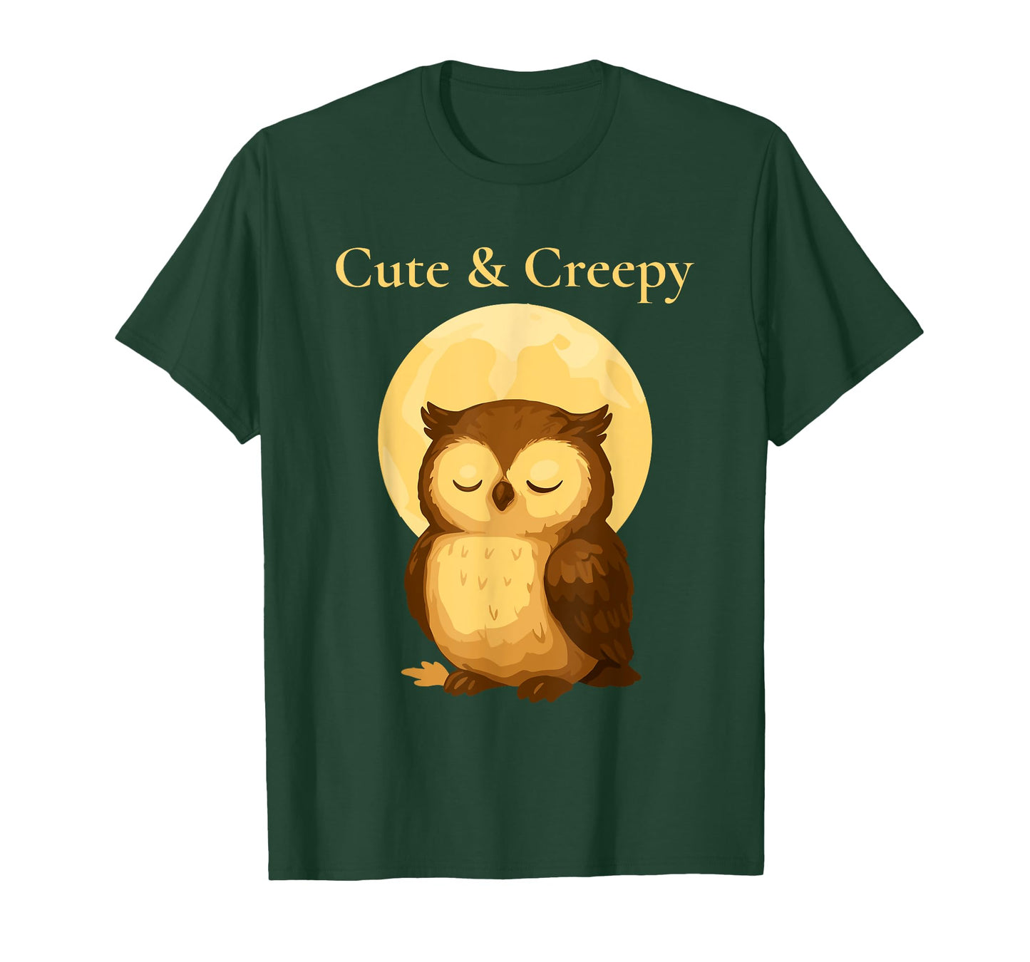 Cute & Creepy Owl – Boho Halloween Design T-Shirt