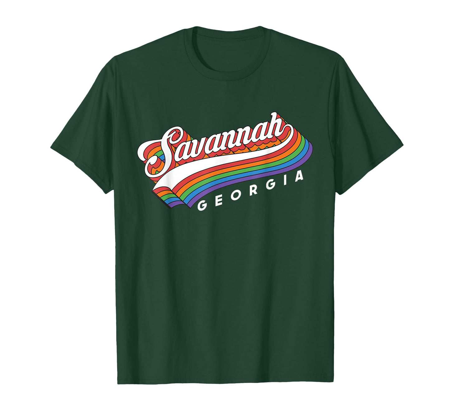 Retro Savannah Georgia Triangle GA Vintage 70s Style Gift T-Shirt
