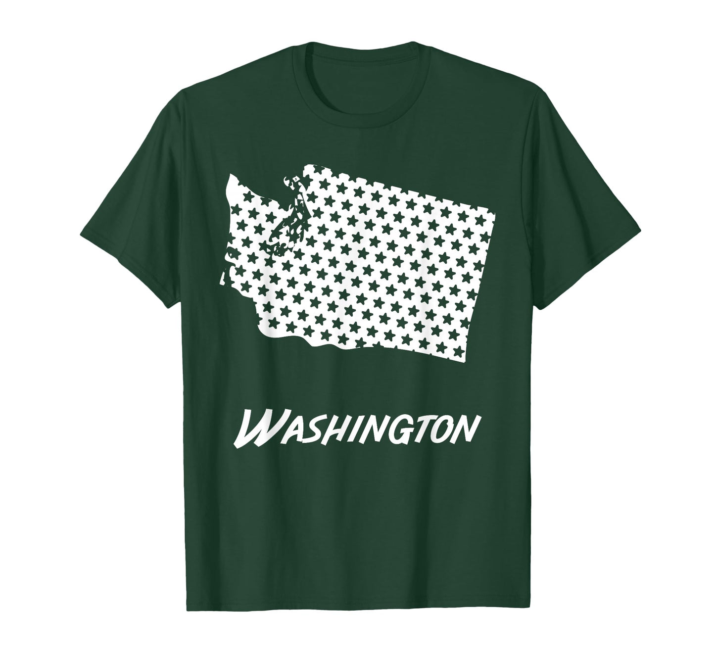 Washington USA State Outline Stars Vintage Retro Design T-Shirt
