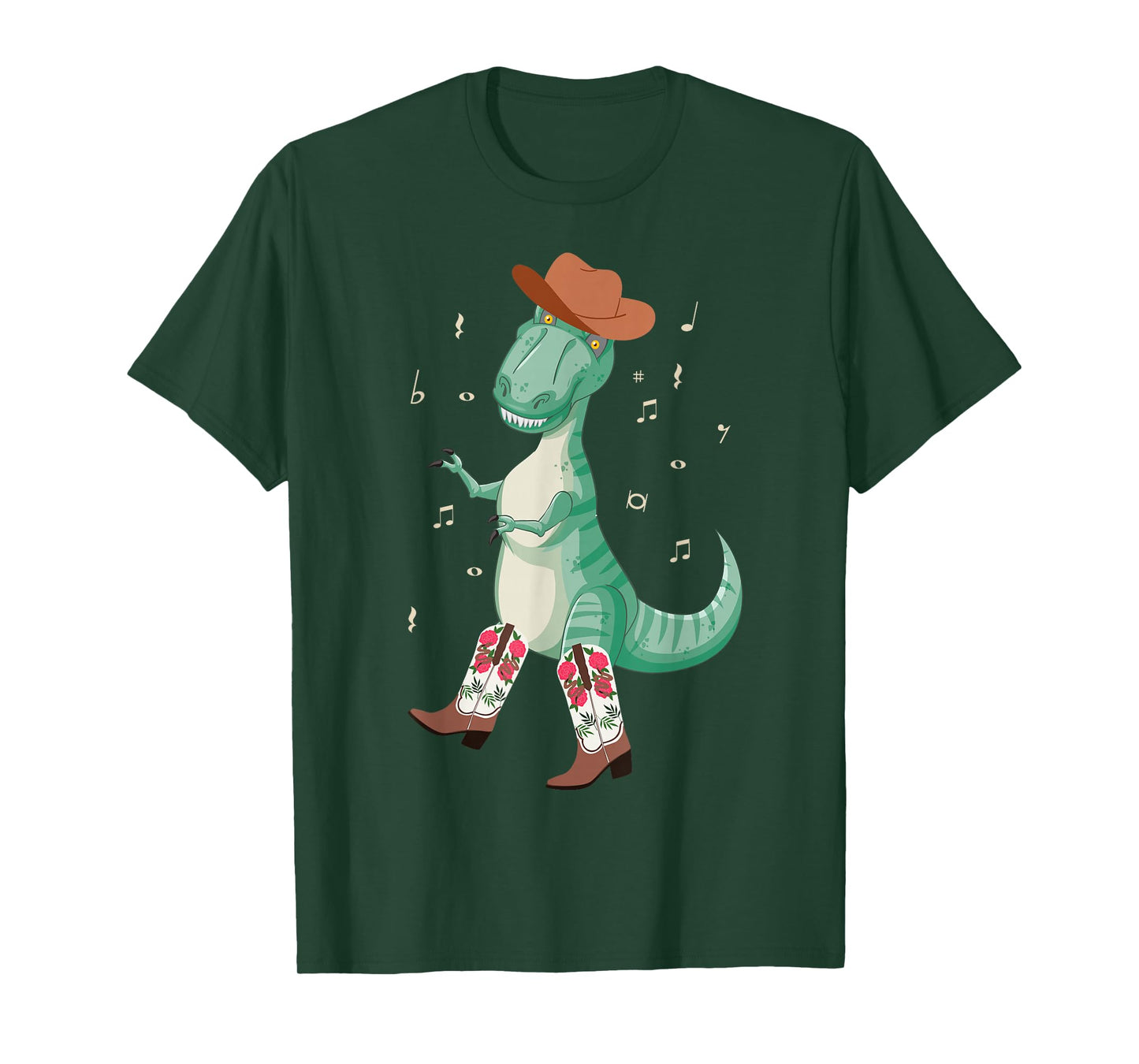 Line Dancing Dance Teacher T Rex Dinosaur T-Shirt