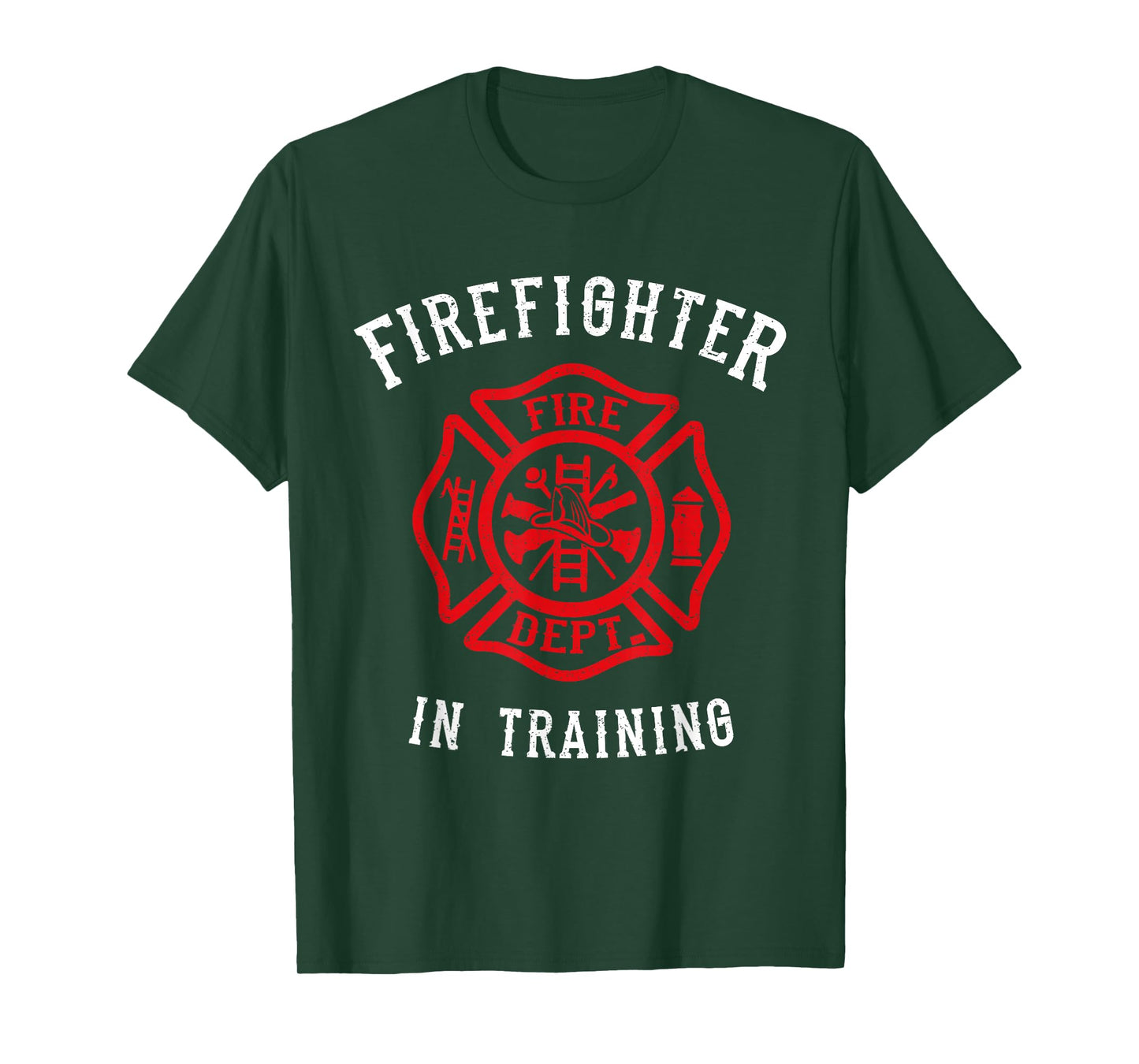 Firefighter Training Gift for Kids Cute Toddler Fire Fighter T-Shirt