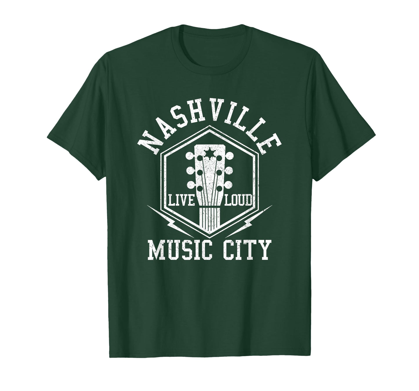 Nashville T-Shirt - Country Music City Guitar Shirt Gift T-Shirt