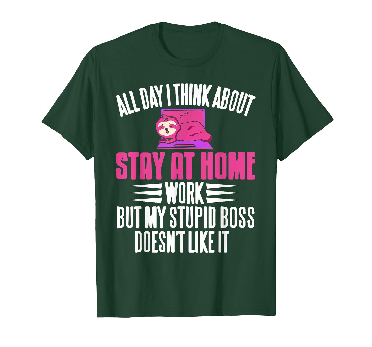 Constantly Imagining Stay at Home Humor Remote Work Fun T-Shirt