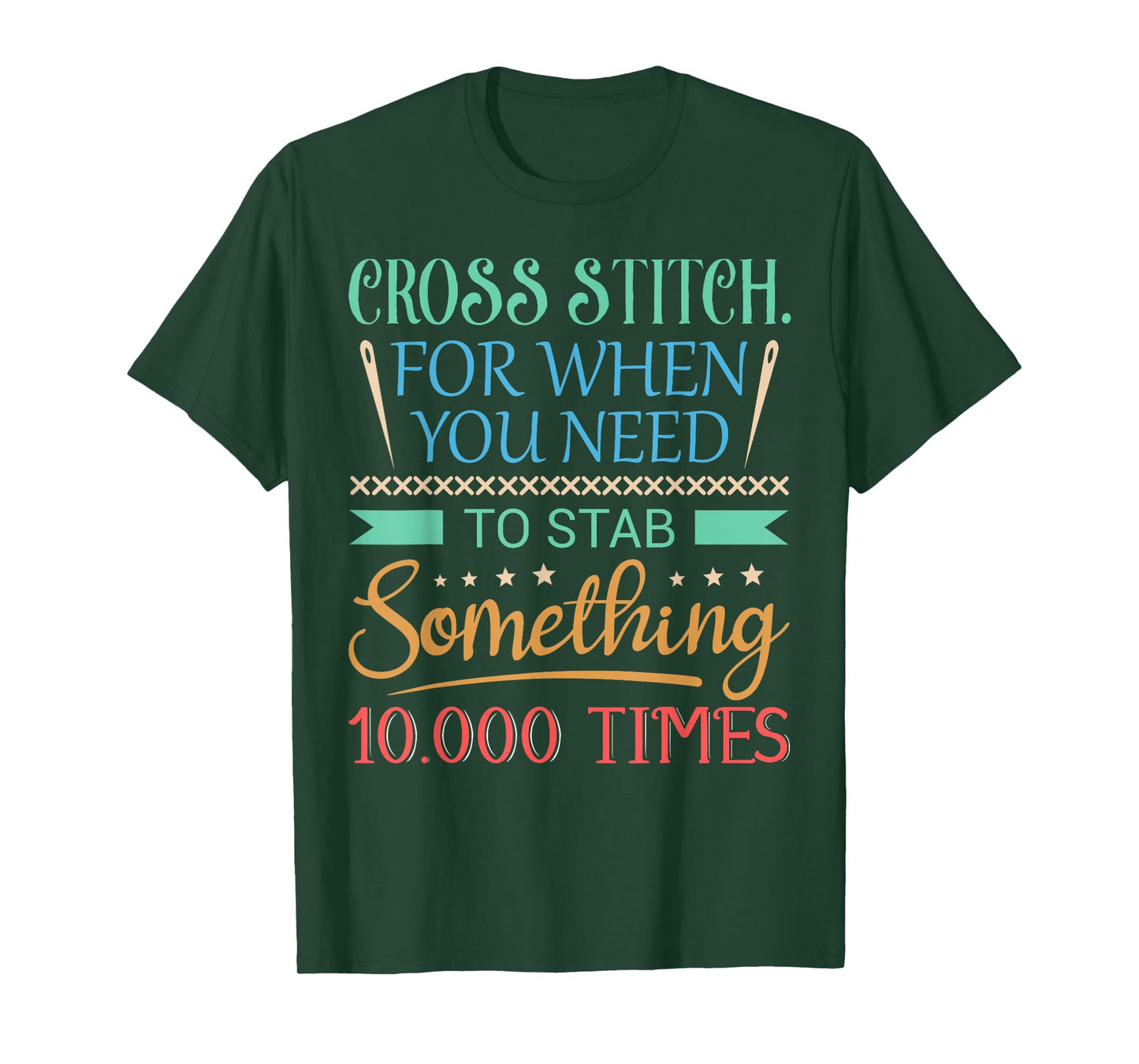 Funny Cross Stitch Shirt - Cross-Stitch Sewing Stab T-Shirt
