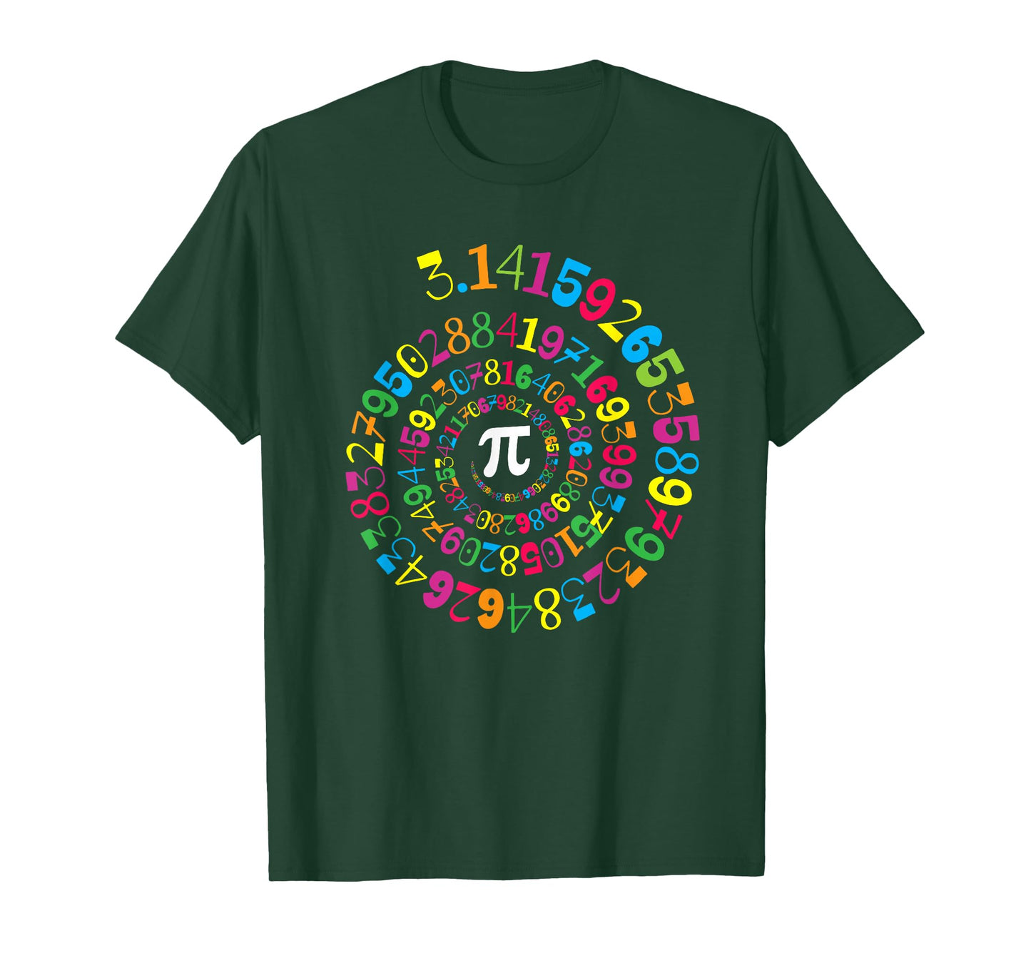 Pi Spiral Novelty Math Geek 3.14 Pi Day T-Shirt
