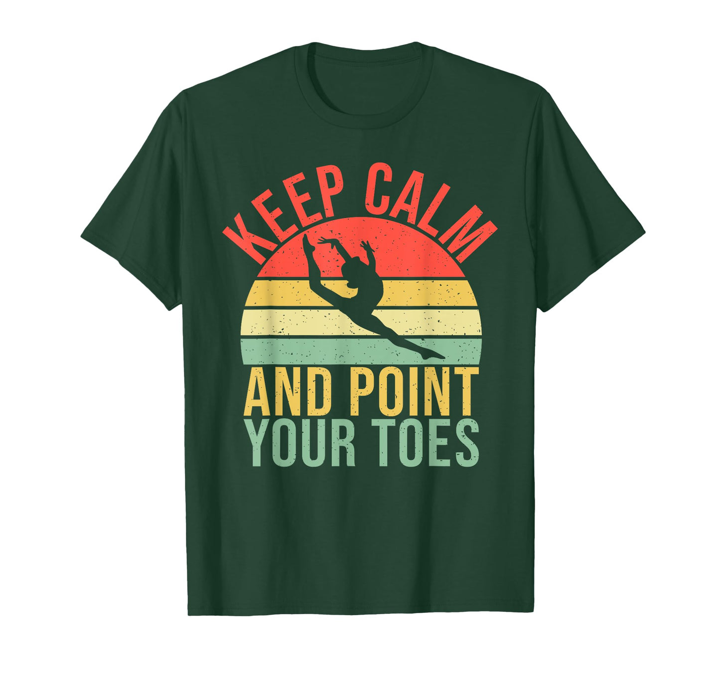 Keep Calm and Point Your Toes Gymnastics Coach T-Shirt