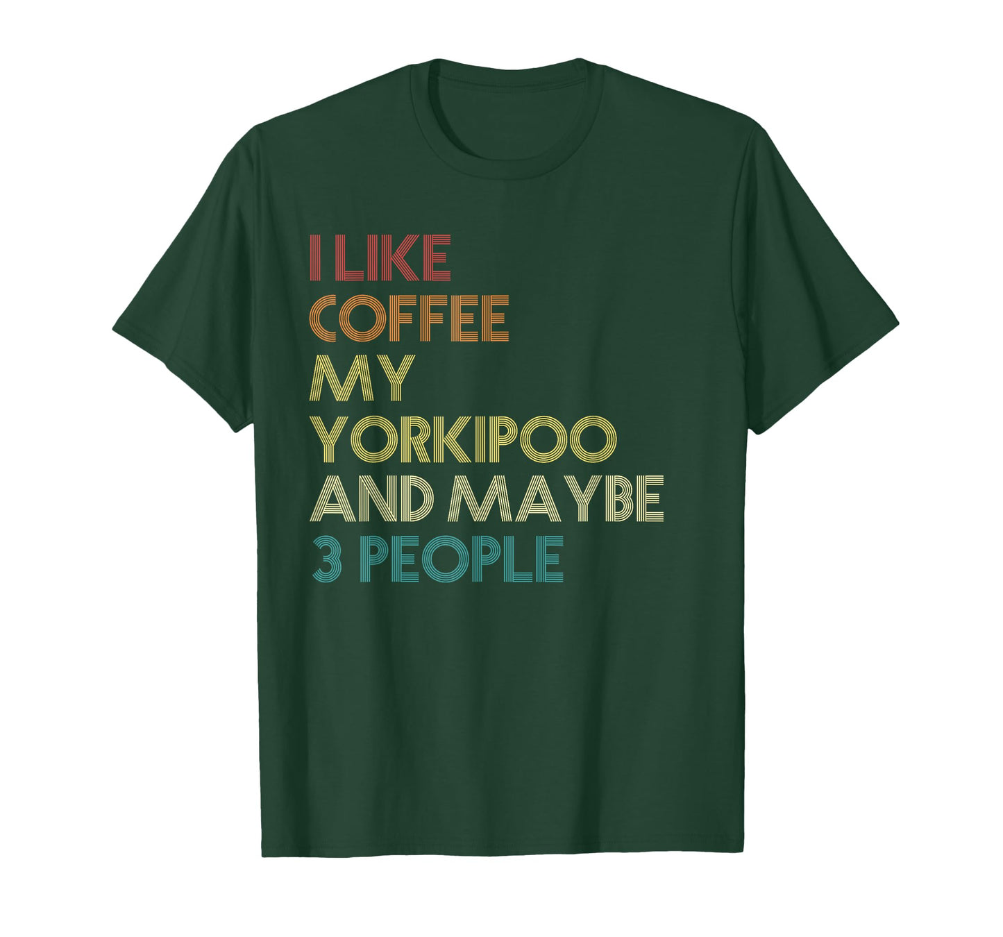 Yorkipoo Dog Owner Coffee Lovers Quote Funny Vintage Retro T-Shirt