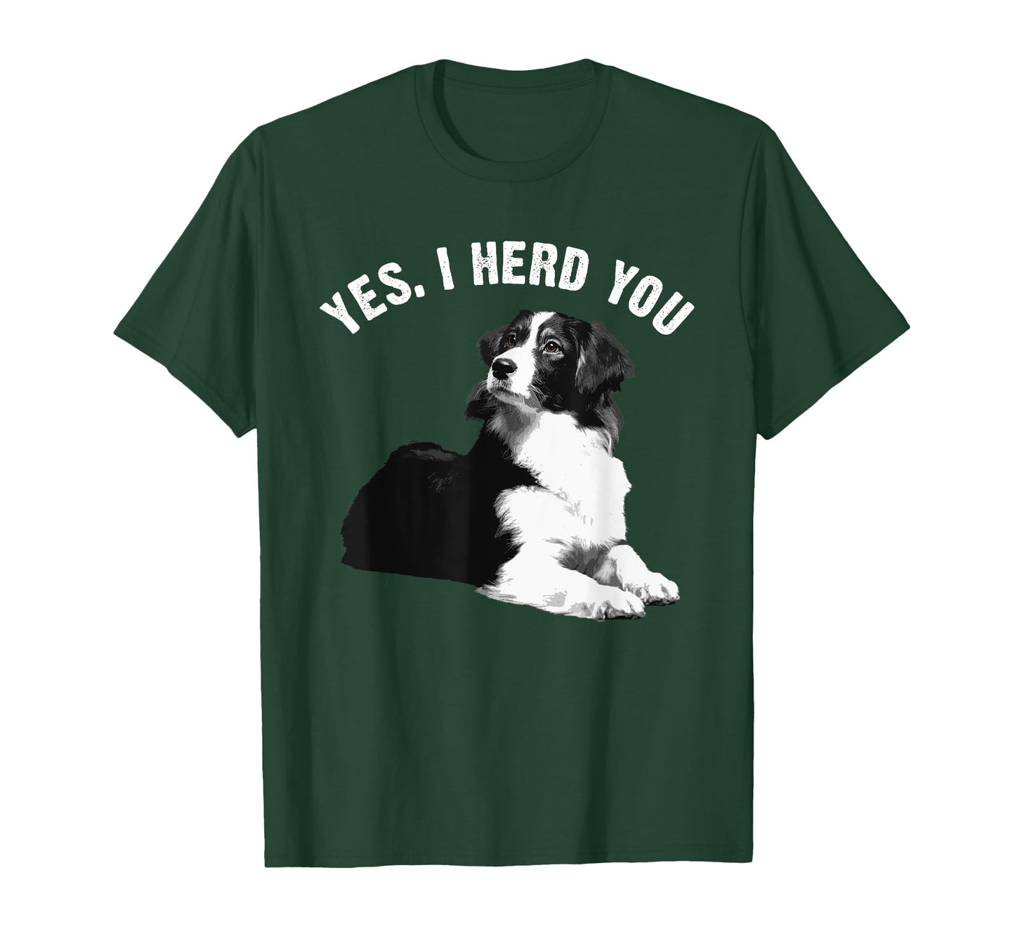 Funny Border Collie Art Men Women Puppy Border Collie Lovers T-Shirt