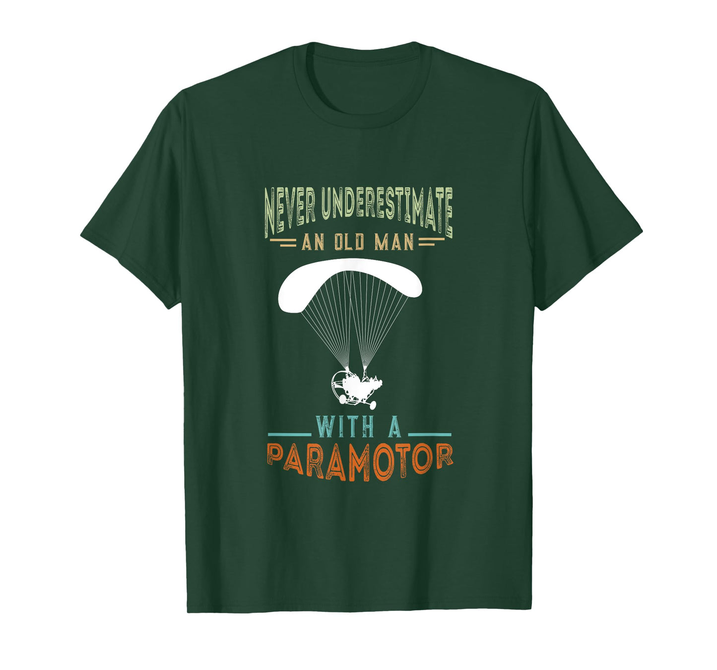 Paramotor Old Man Paramotor Pilot Paraglider Paramotoring T-Shirt