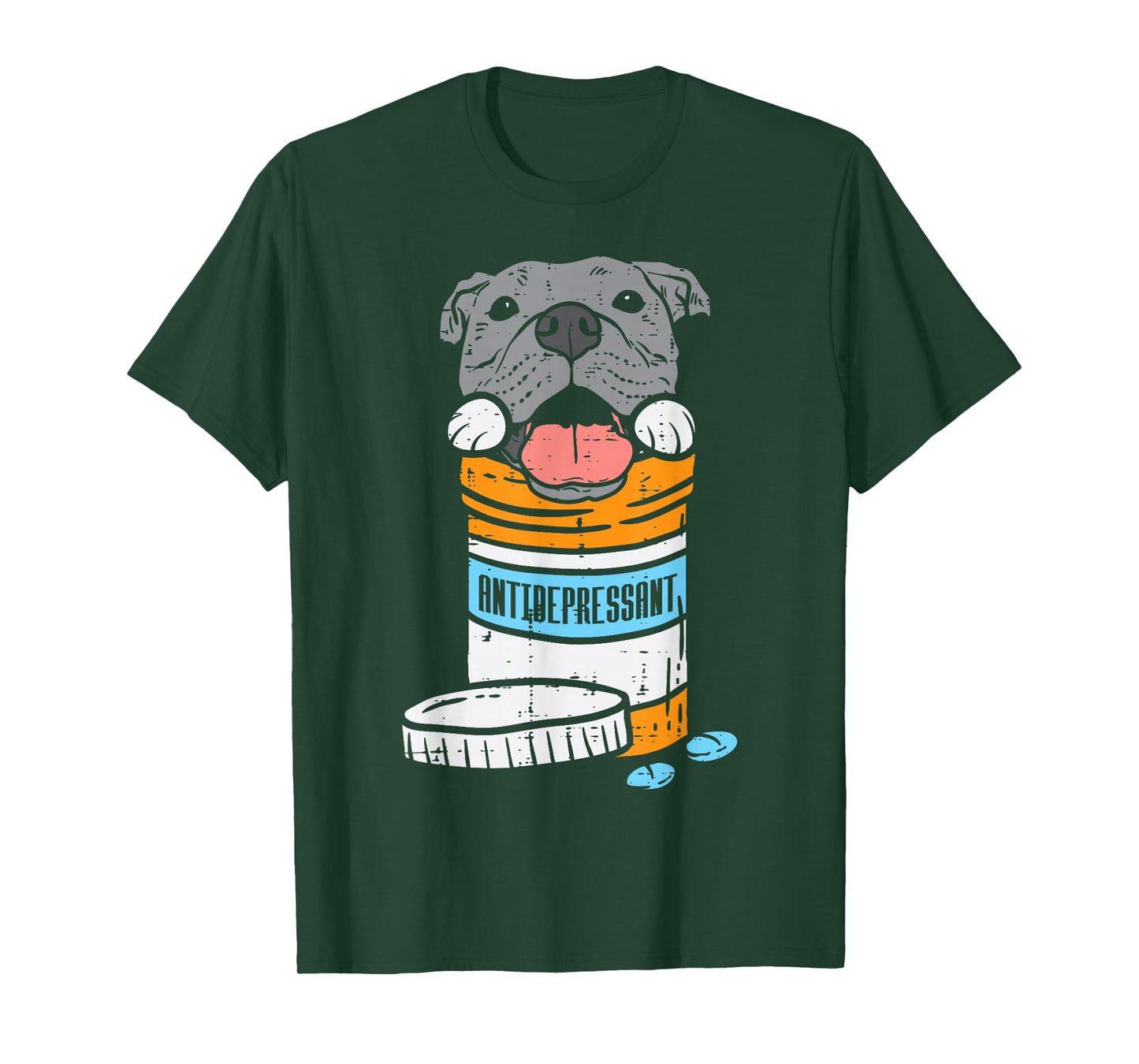 Antidepressant Pitbull Funny Pitties Dog Lover Owner Gift T-Shirt