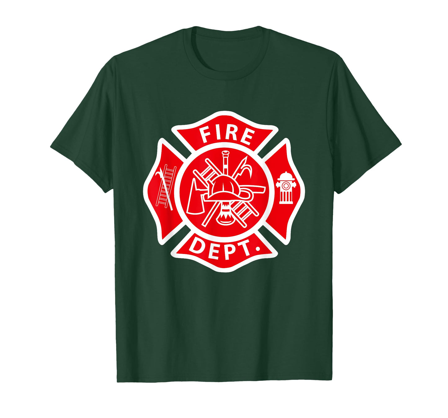 Fire Department Logo Uniform Fireman Symbol Firefighter Gear T-Shirt