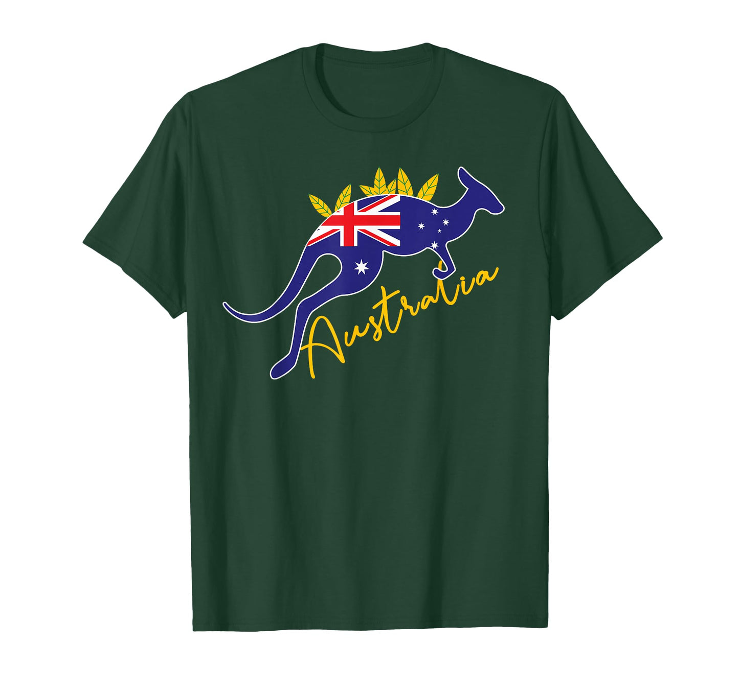 Australia Flag Kangaroo Australian Pride Souvenir Home T-Shirt