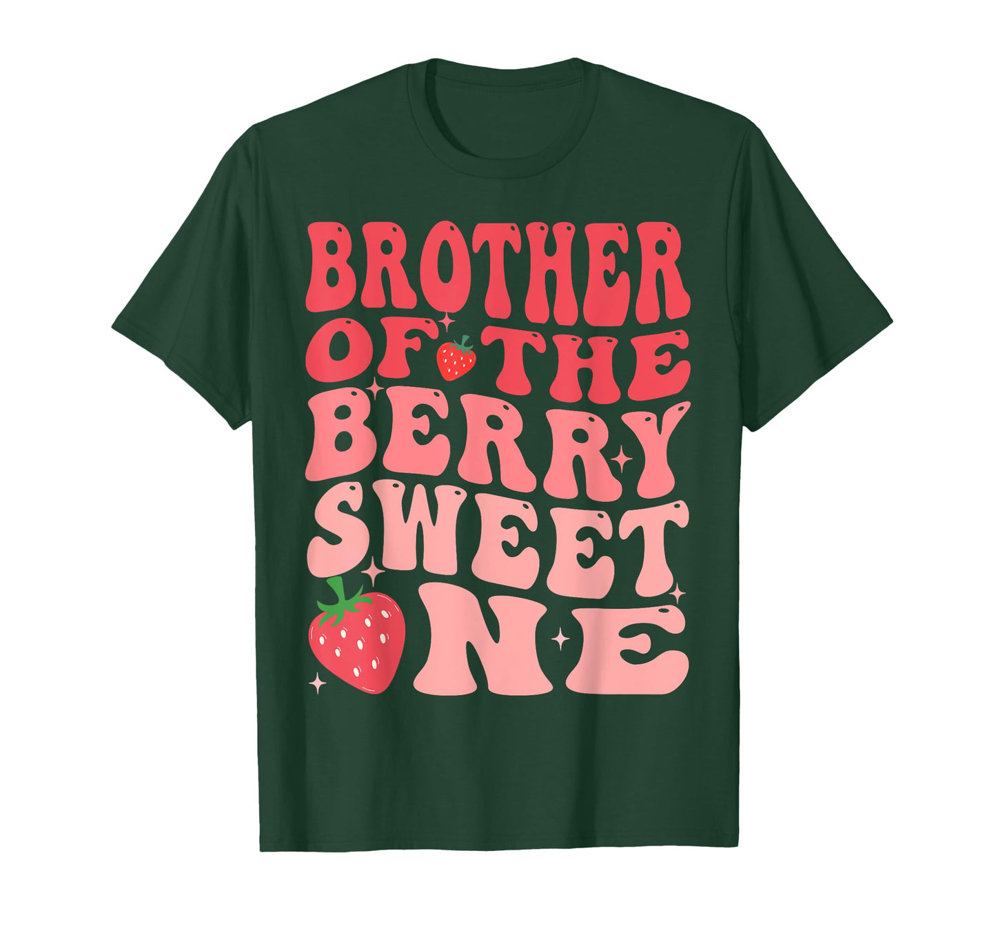 Brother Of The Berry Sweet One 1st Birthday Strawberry T-Shirt
