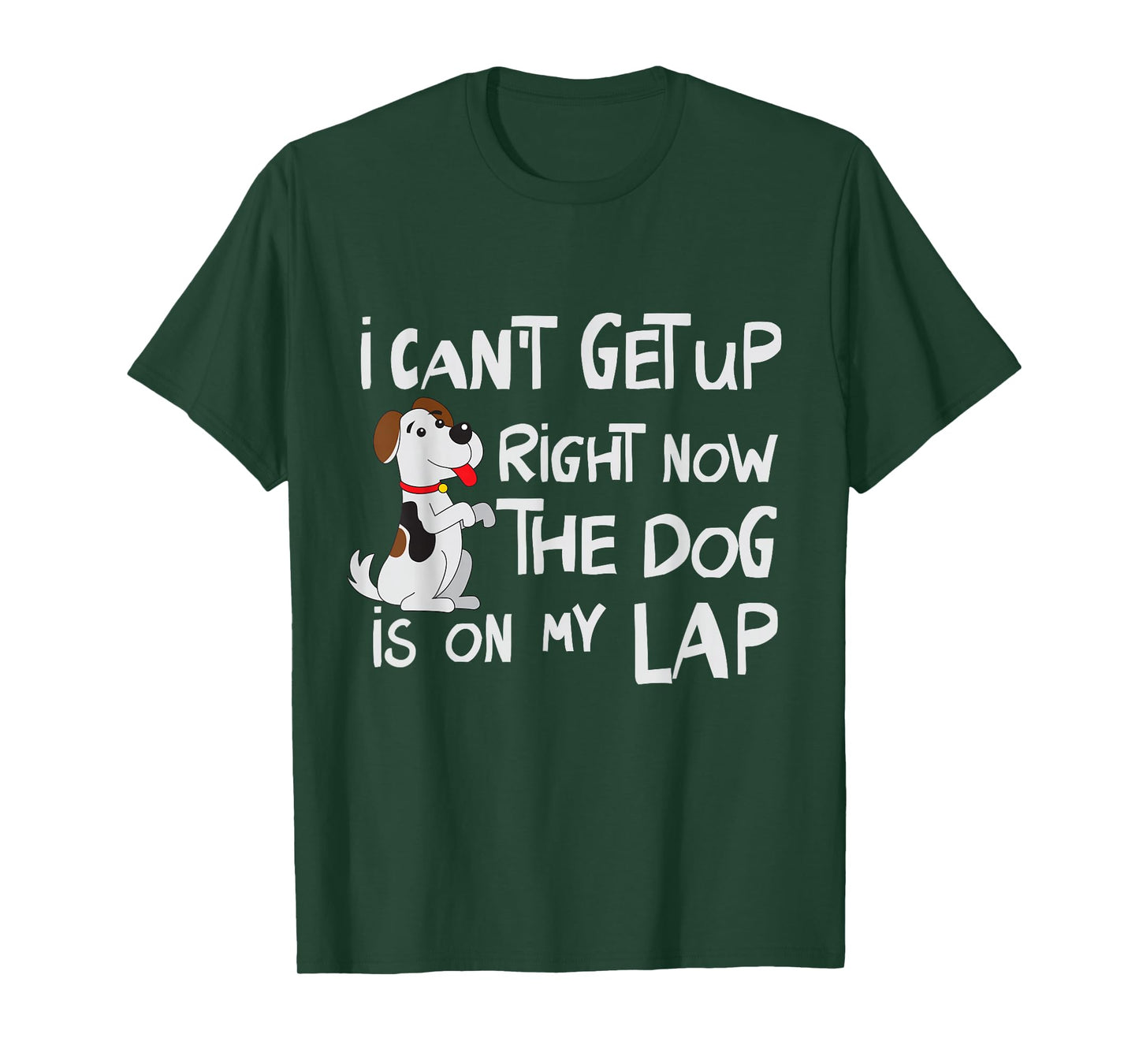 I Can’t Get Up Right Now The Dog Is On My Lap Dog Lovers T-Shirt