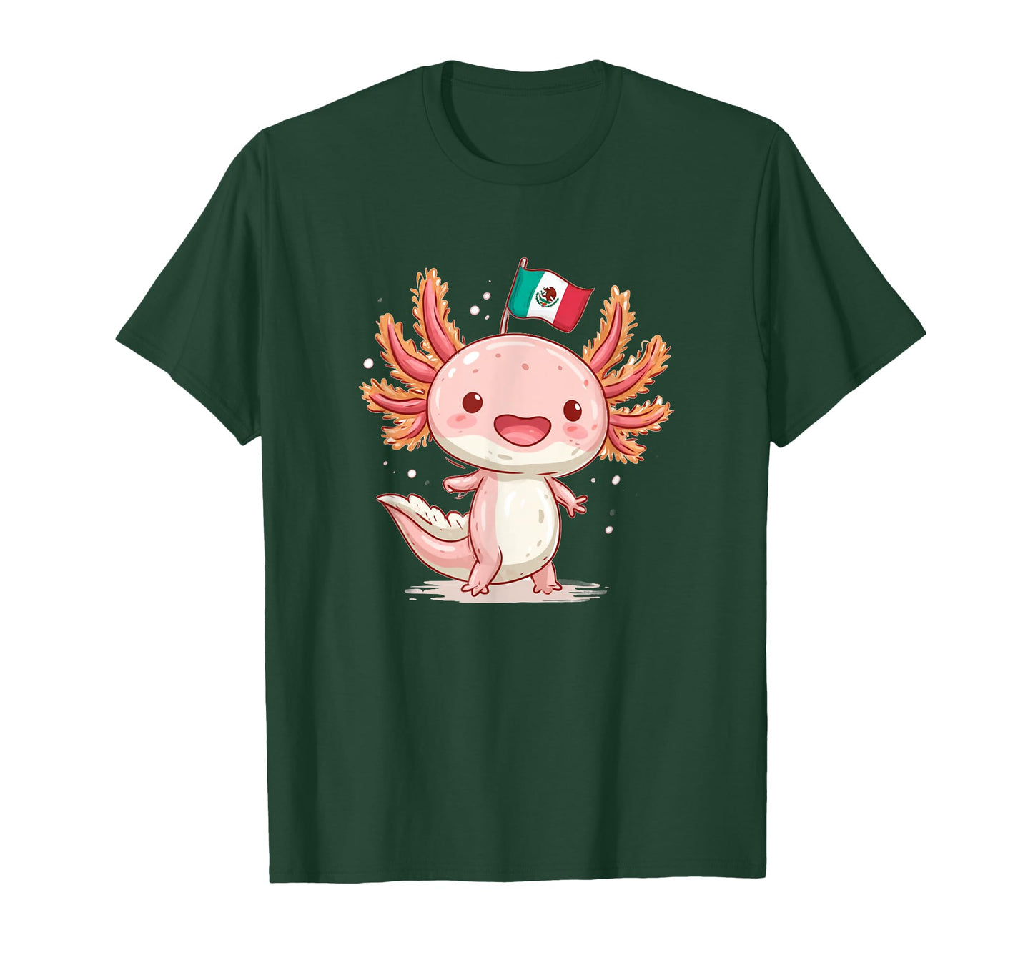 Cute Mexico Axolotl Costume for Boys and Girls T-Shirt