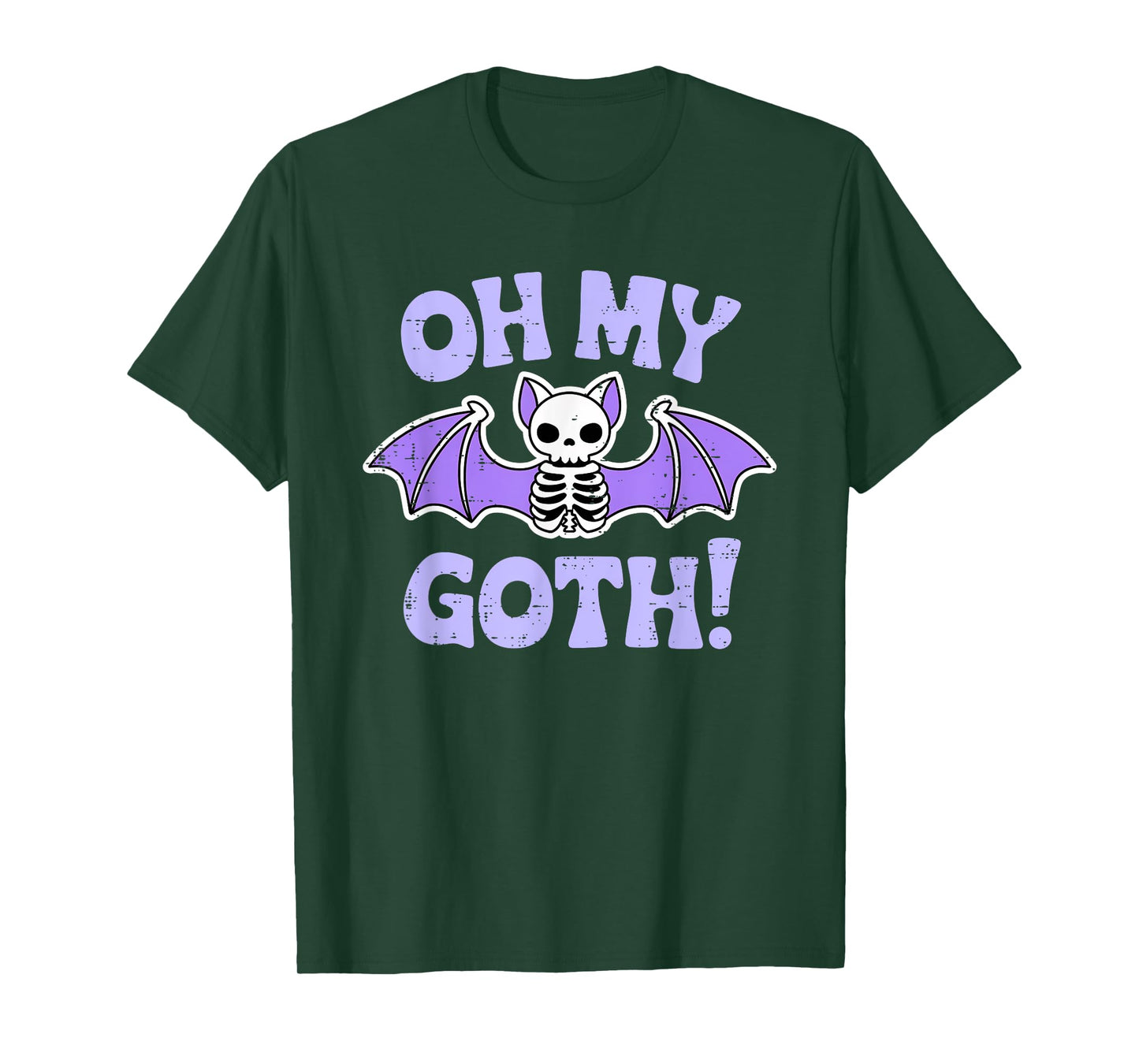 Oh My Goth Bat Halloween Skeleton Costume Men Women T-Shirt