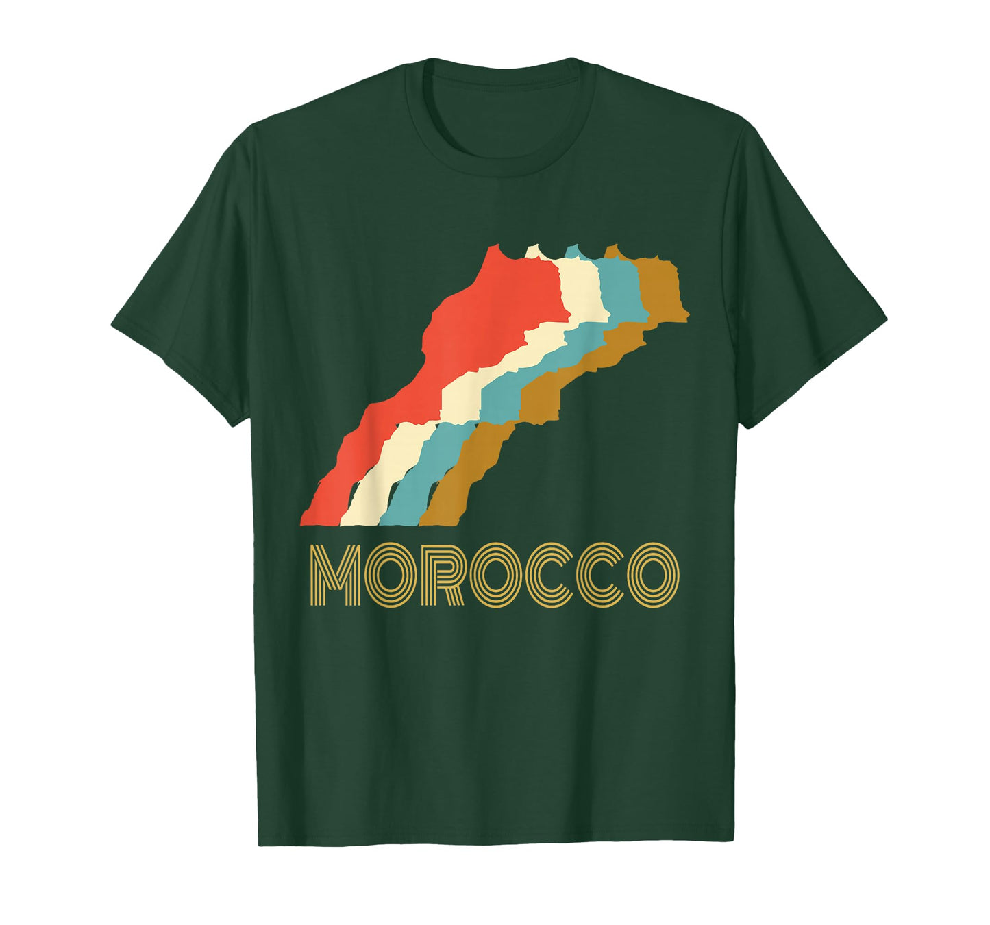 Vintage Morocco T-shirt, I Love Maroc Map Shirt T-Shirt