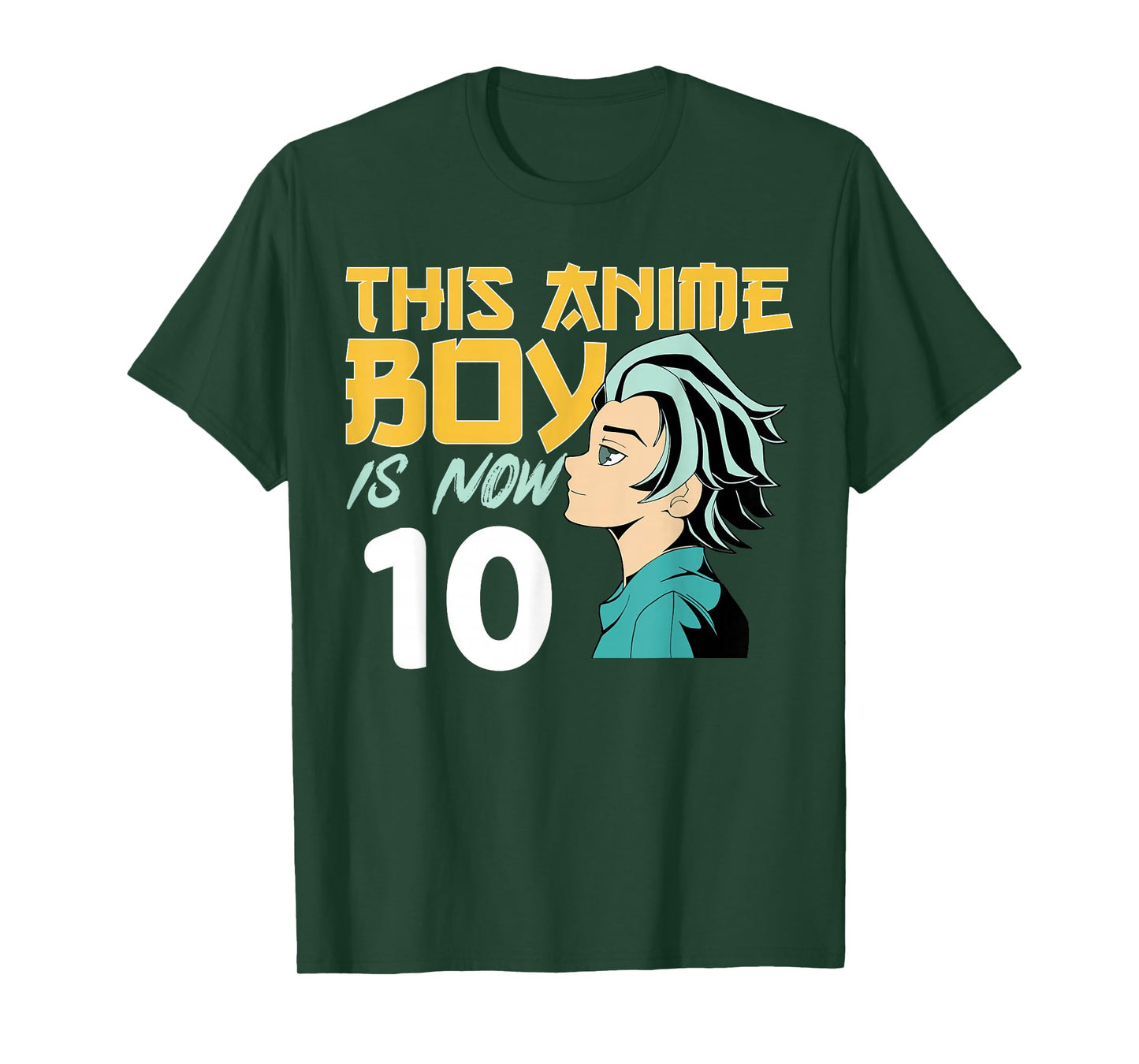 This Anime Boy Is Now 10 Years Old 10 th Birthday Boy T-Shirt