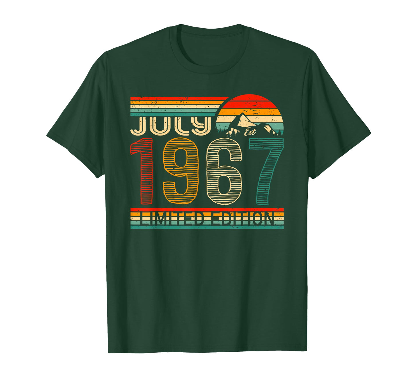 July 1967 Limited Edition Classic 1967 Year Vintage Birthday T-Shirt