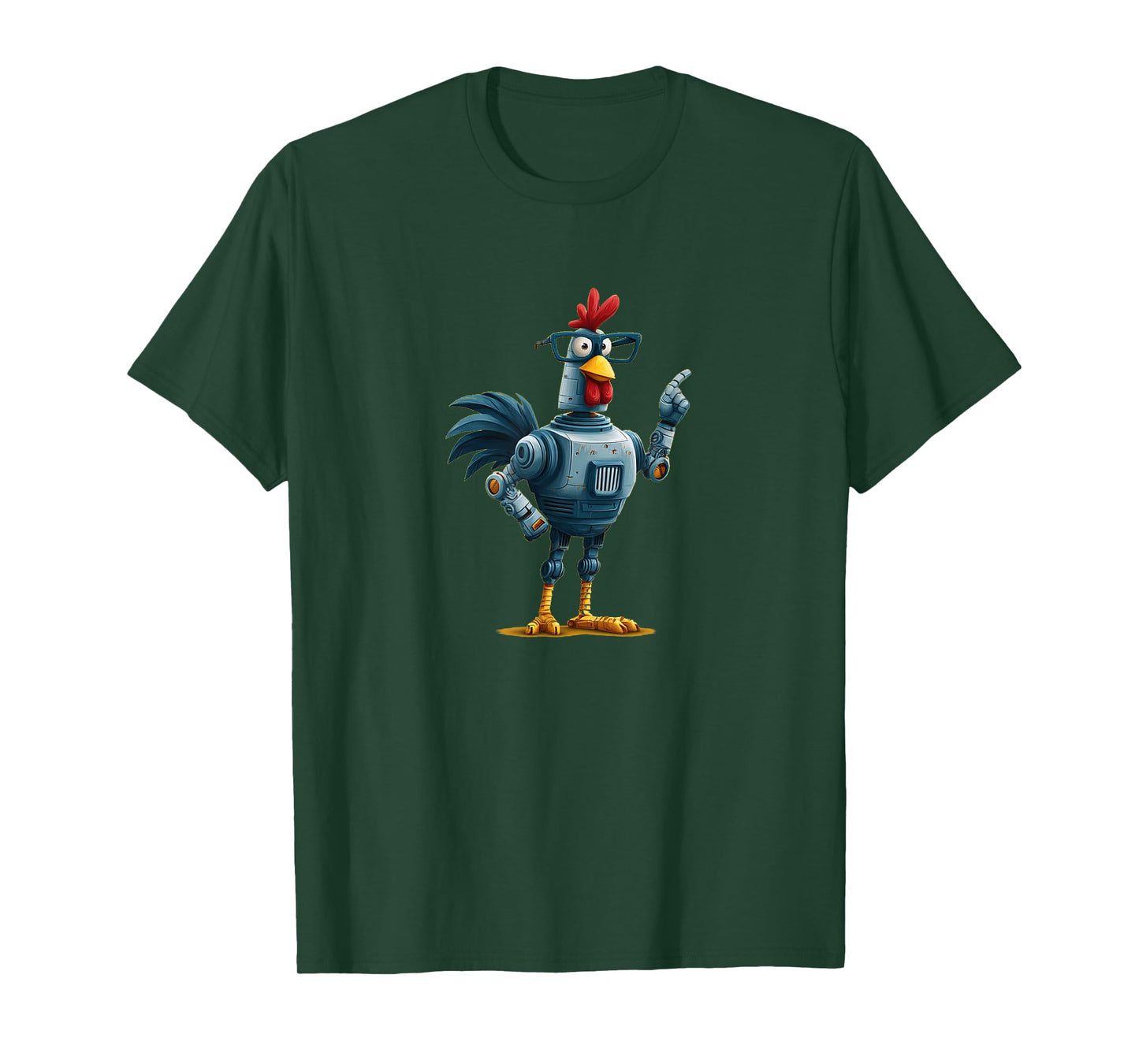 Smart Robot Chicken Costume for Future and AI Lovers T-Shirt