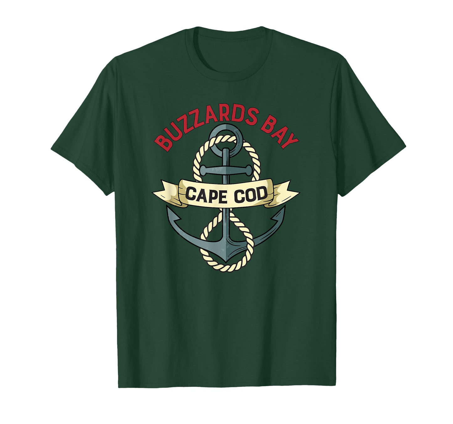 Buzzards Bay Anchor graphic T-Shirt
