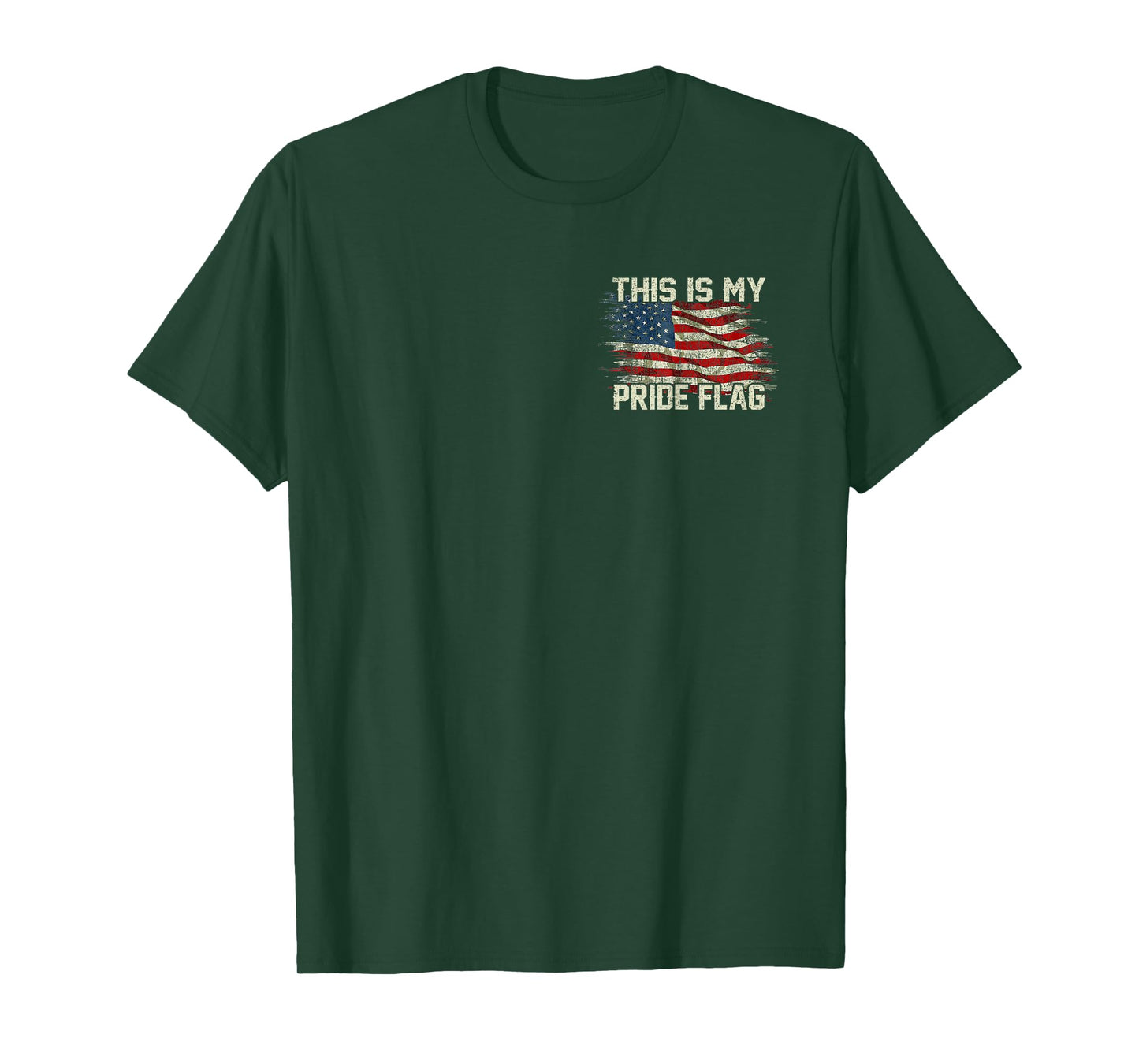 This Is My Pride Flag USA American 4th of July Patriotic T-Shirt