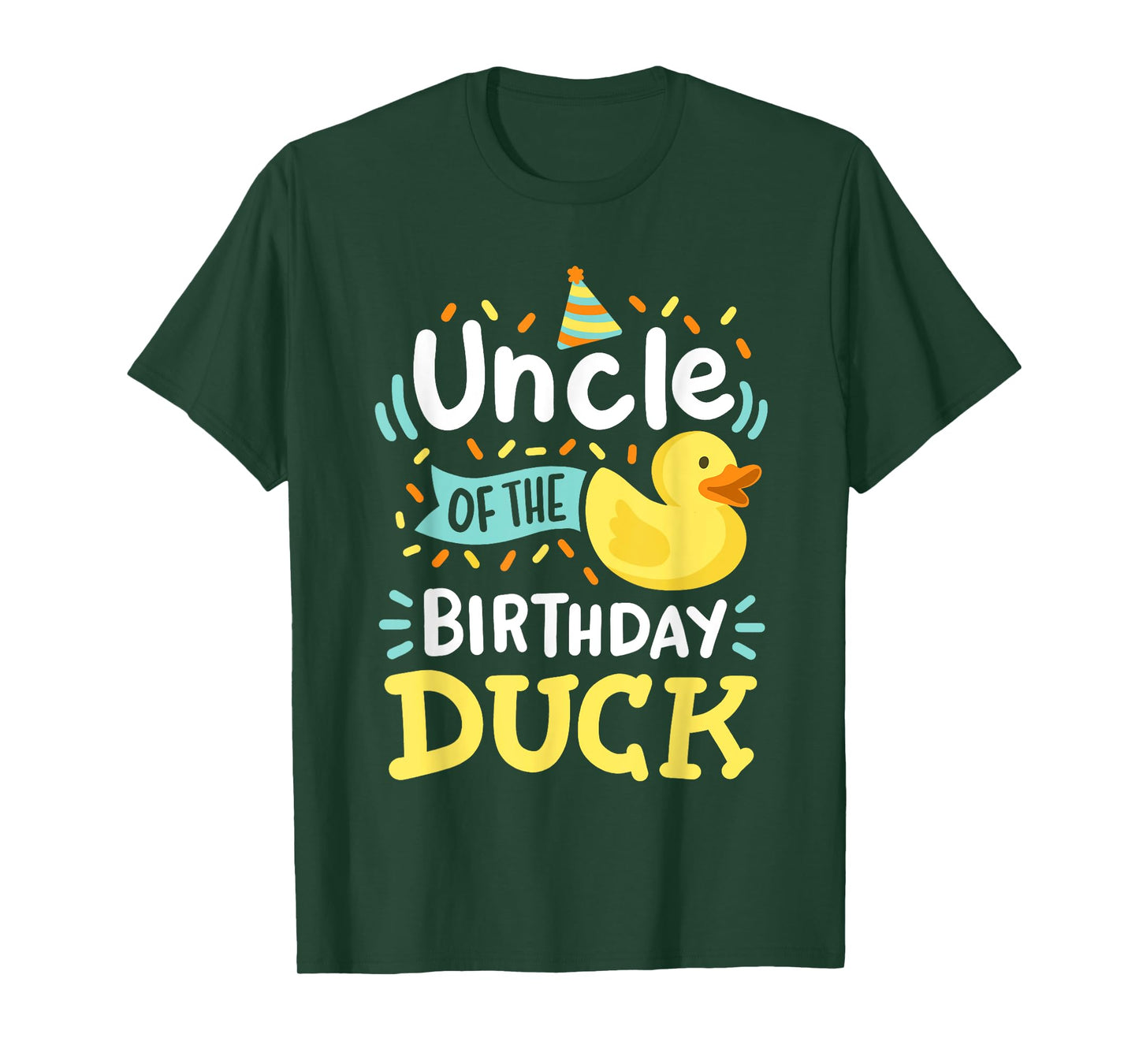 Uncle Of The Birthday Duck Boy Rubber Duck Bday Family T-Shirt