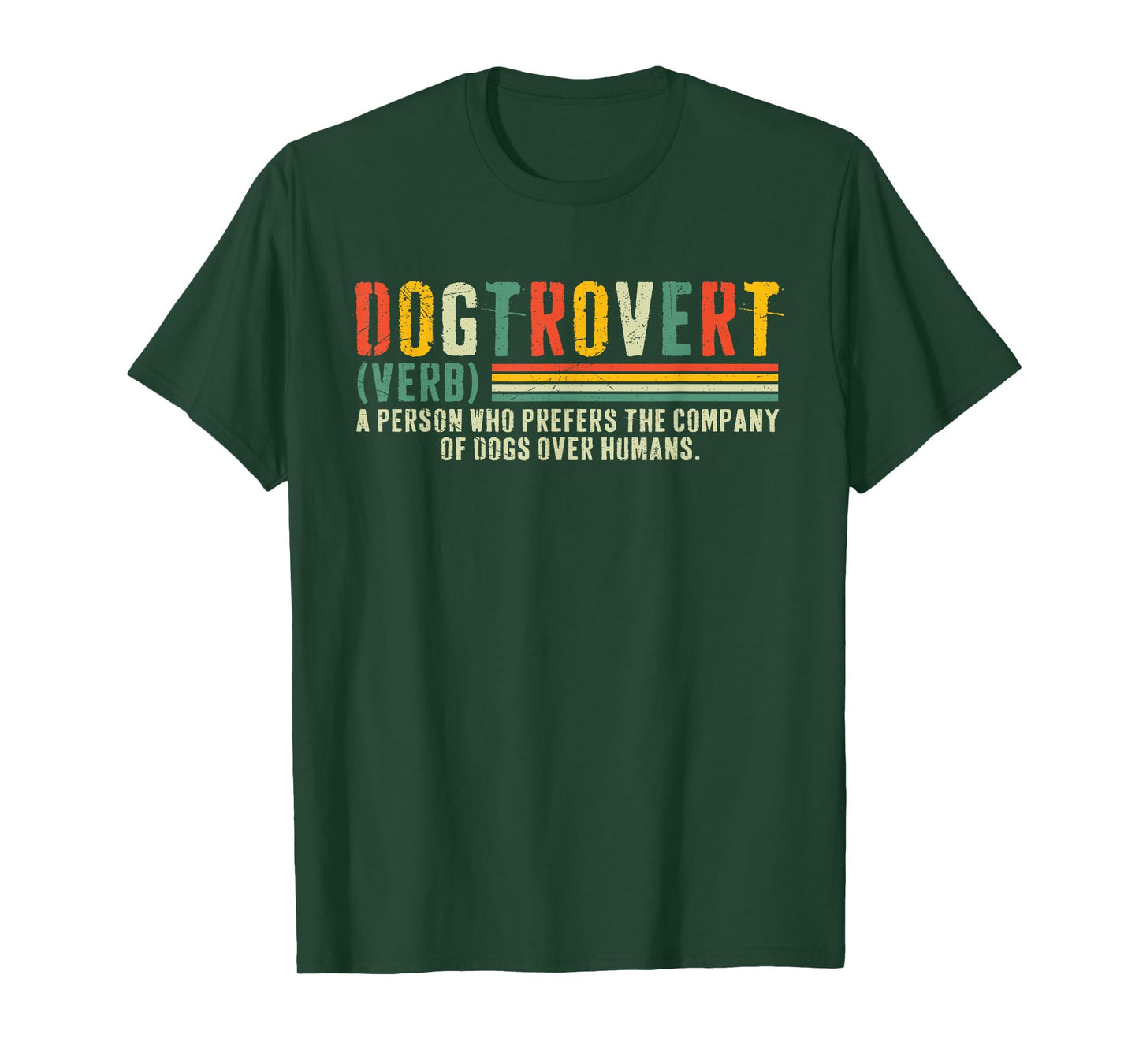 Dogtrovert Cool Vintage Dogtrovert Definition T-Shirt
