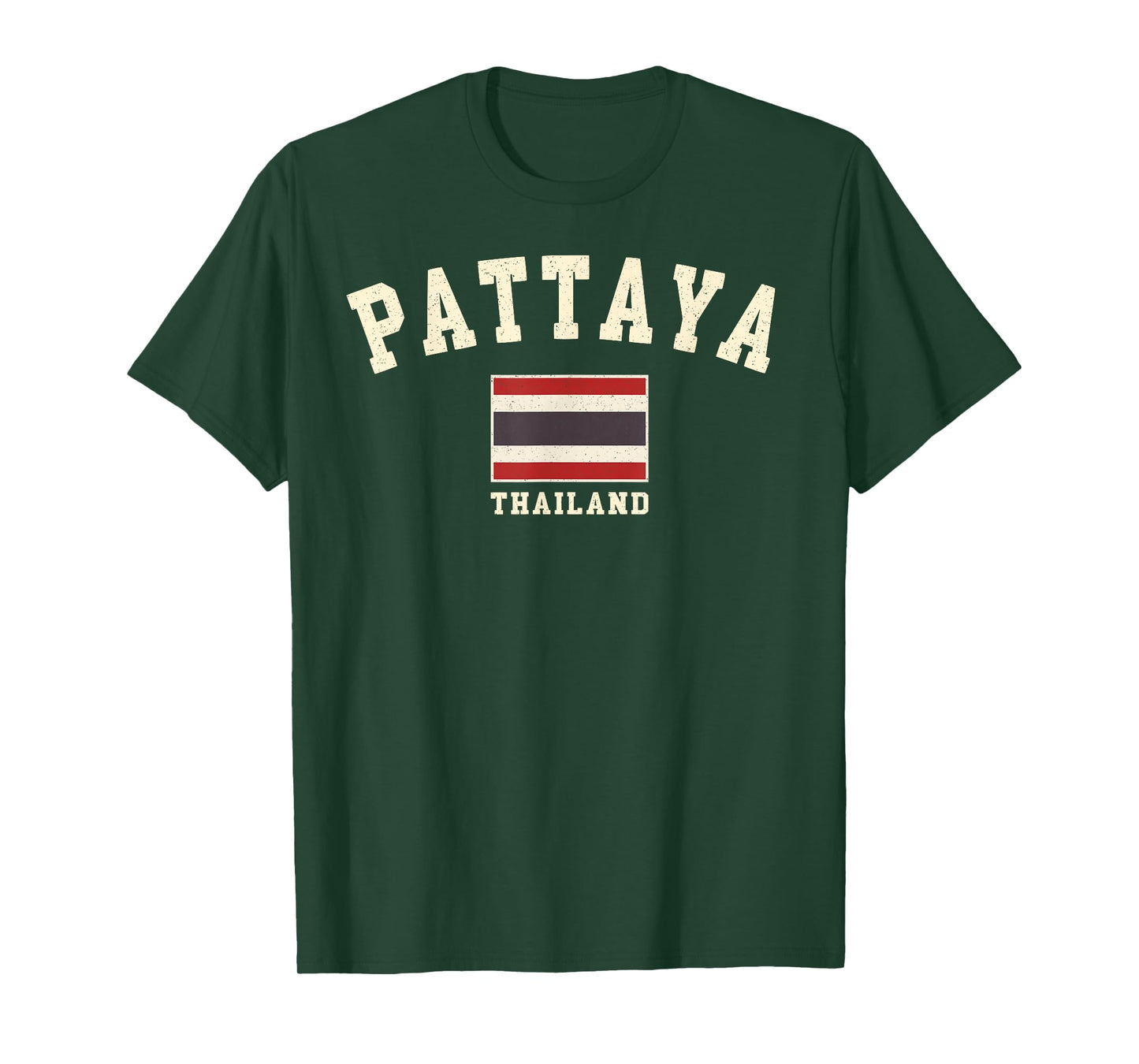 Vintage Pattaya Thailand Thai Flag Souvenir Retro Graphic T-Shirt