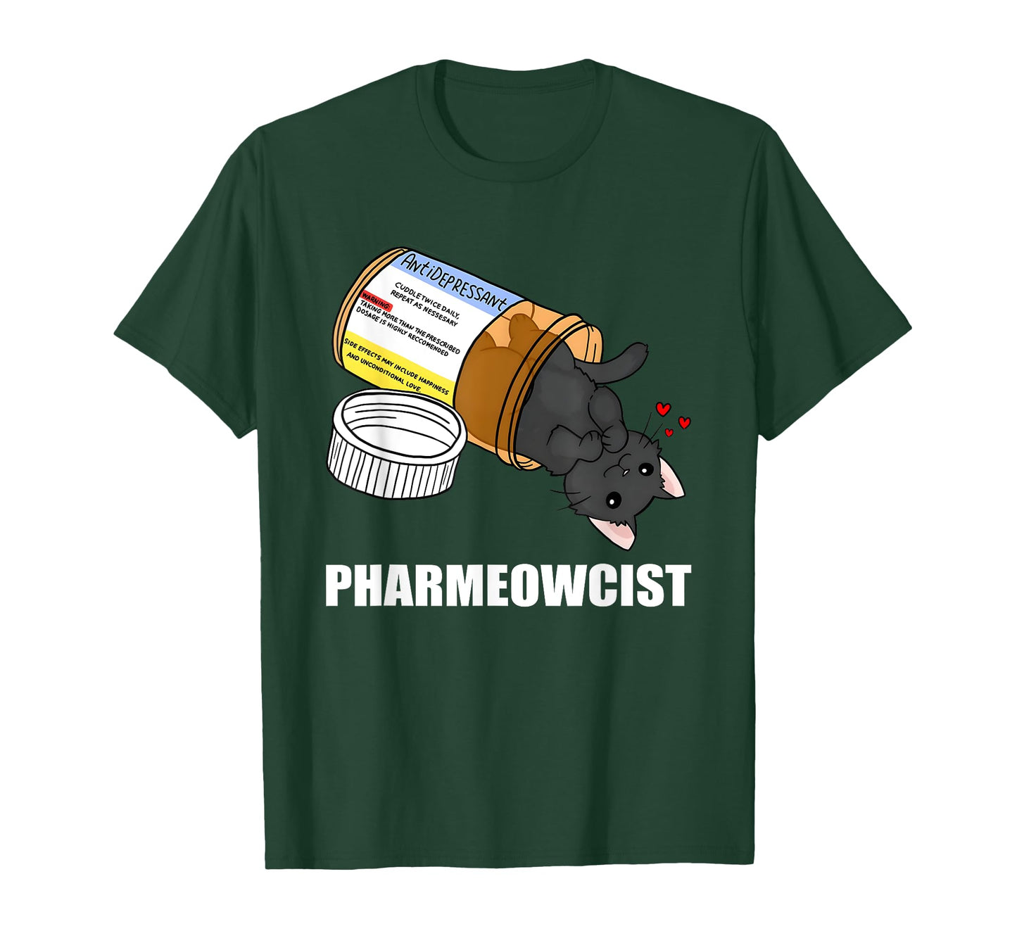 Pharmacist Anti Depressant Cat T-Shirt