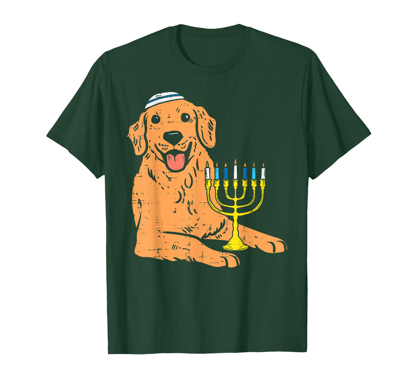 Jewish Golden Retriever Dog Hanukkah Pajamas Chanukah PJs T-Shirt