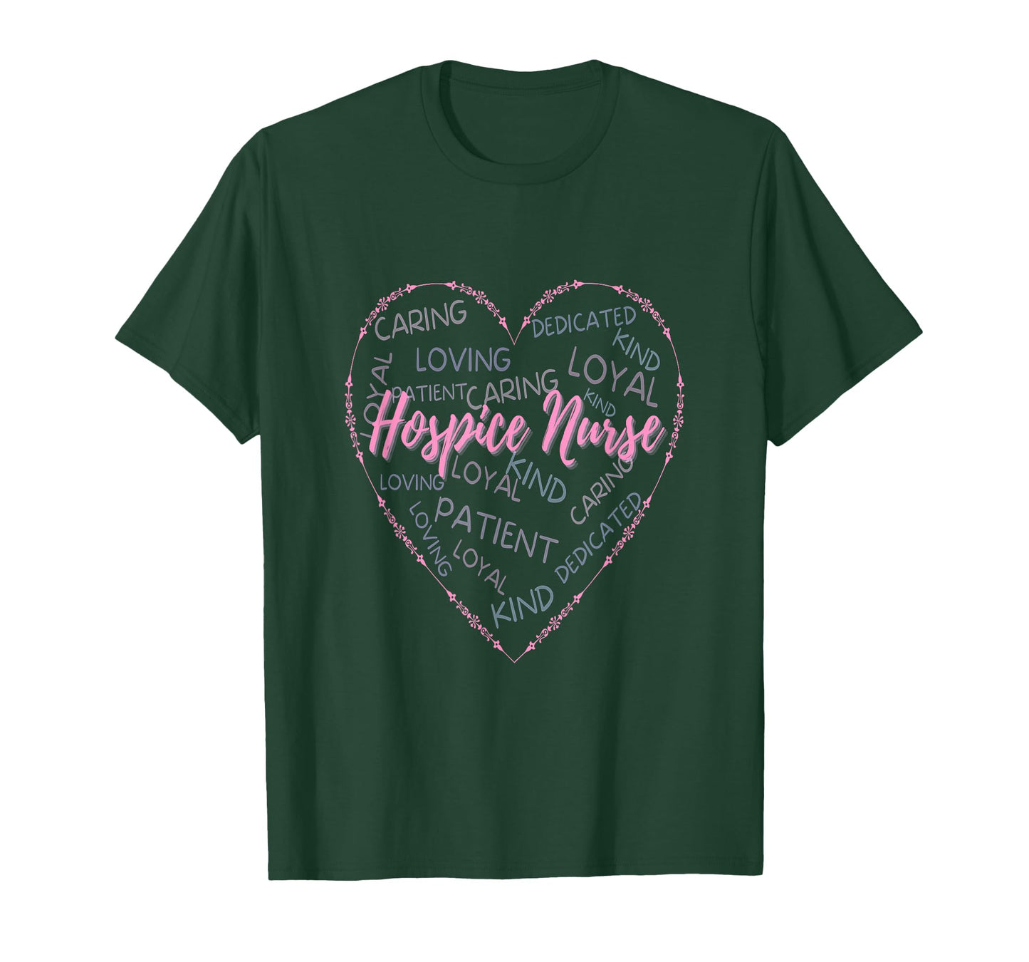 Hospice Nurse Heart Nurses Nursing Graduation Medical Love T-Shirt