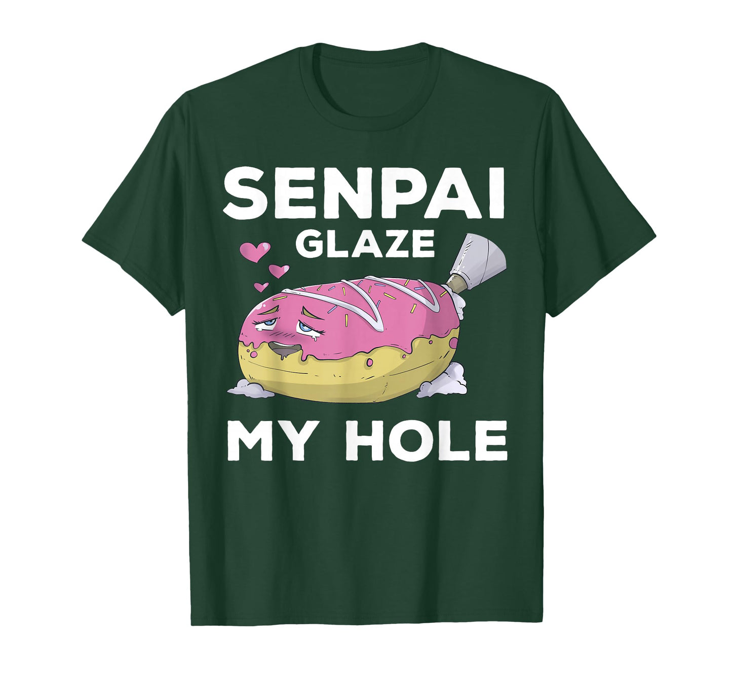 Otaku Ahegao Donut Pun Senpai Ecchi Etchi Hentai Funny Lewd T-Shirt