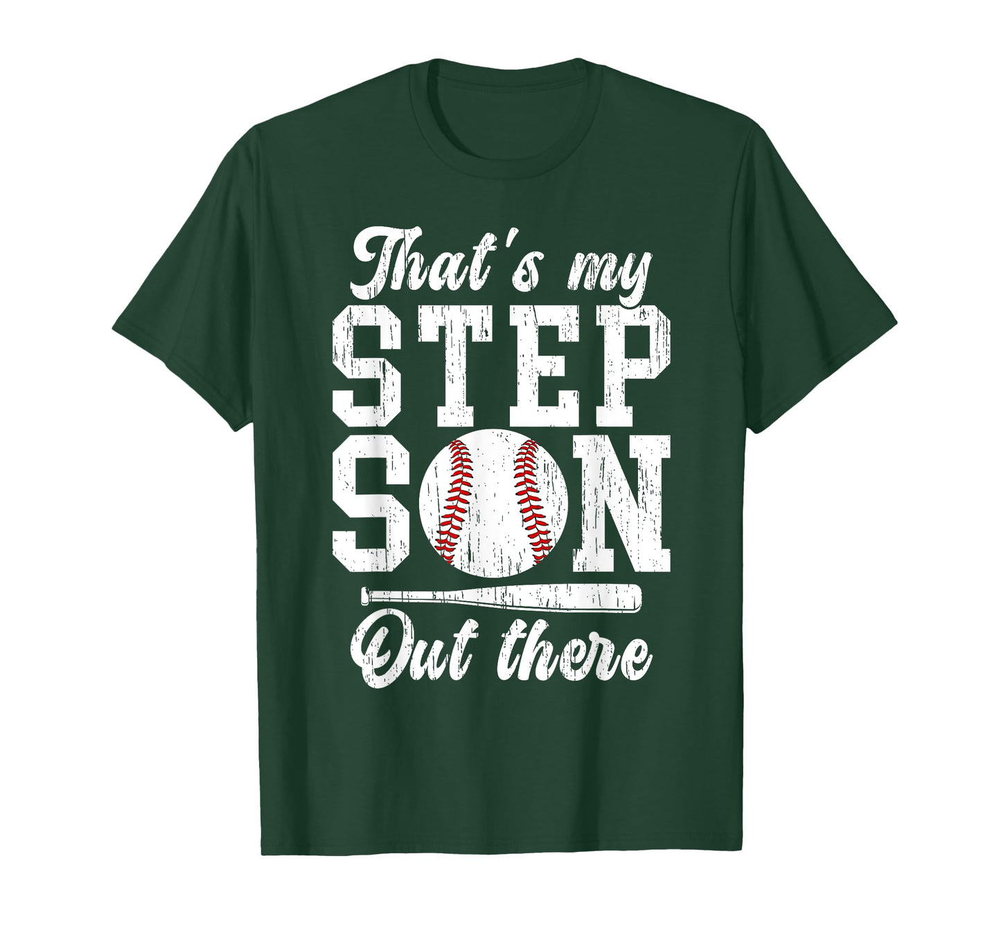 That's My Stepson Baseball Stepdad Baseball Player Step Dad T-Shirt