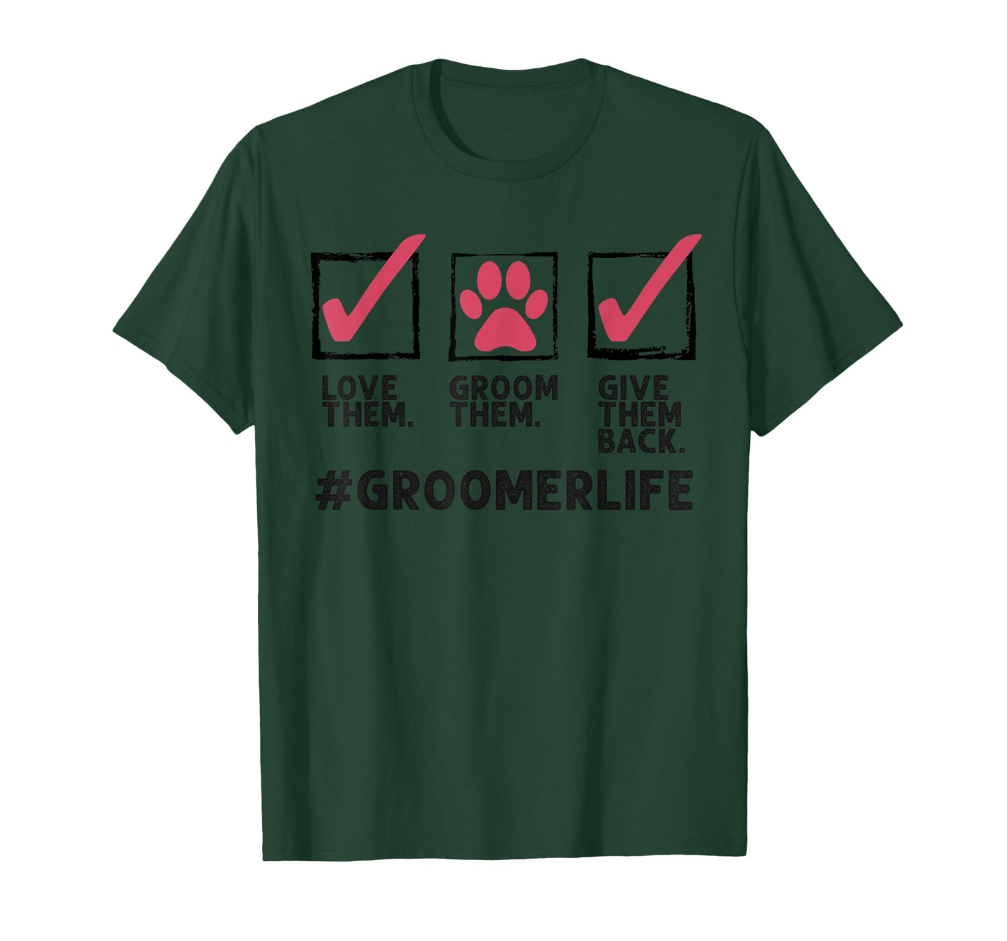 Funny Dog Groomer Gift For Men Women Cool Pet Dog Grooming T-Shirt
