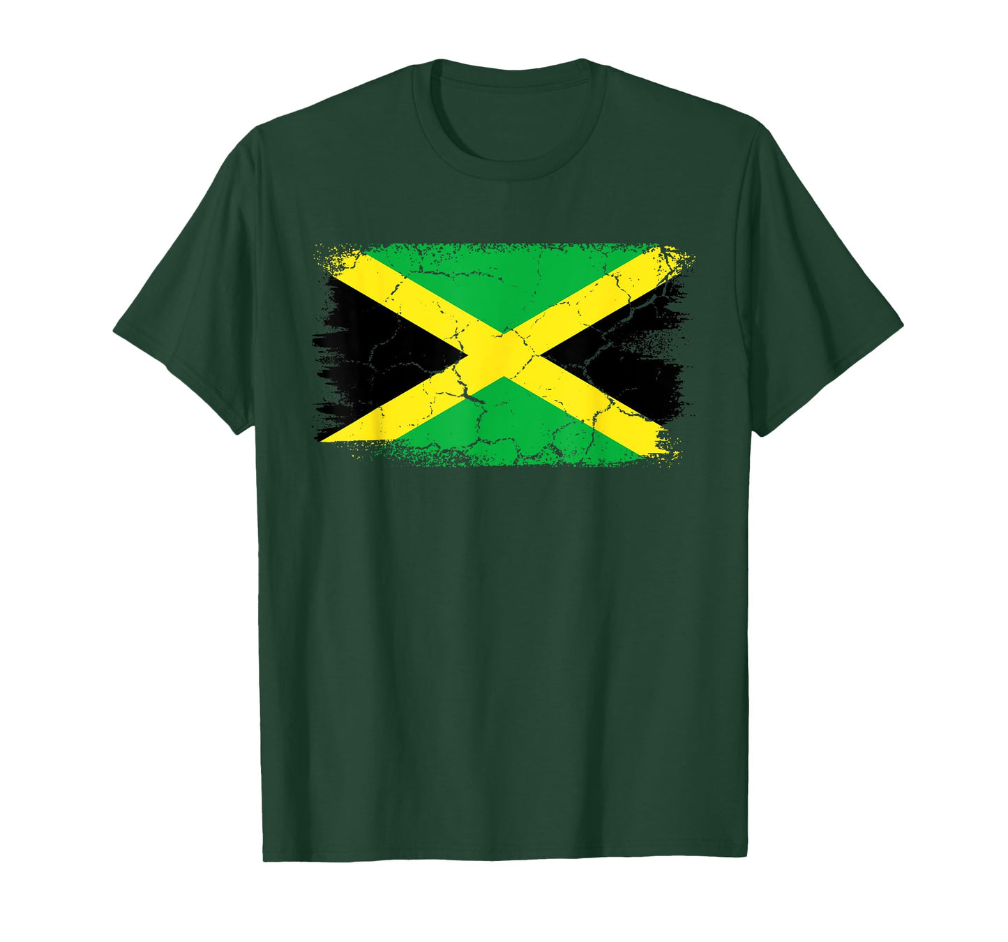 Retro Vintage Jamaican Flag Distress Jamaica T-Shirt