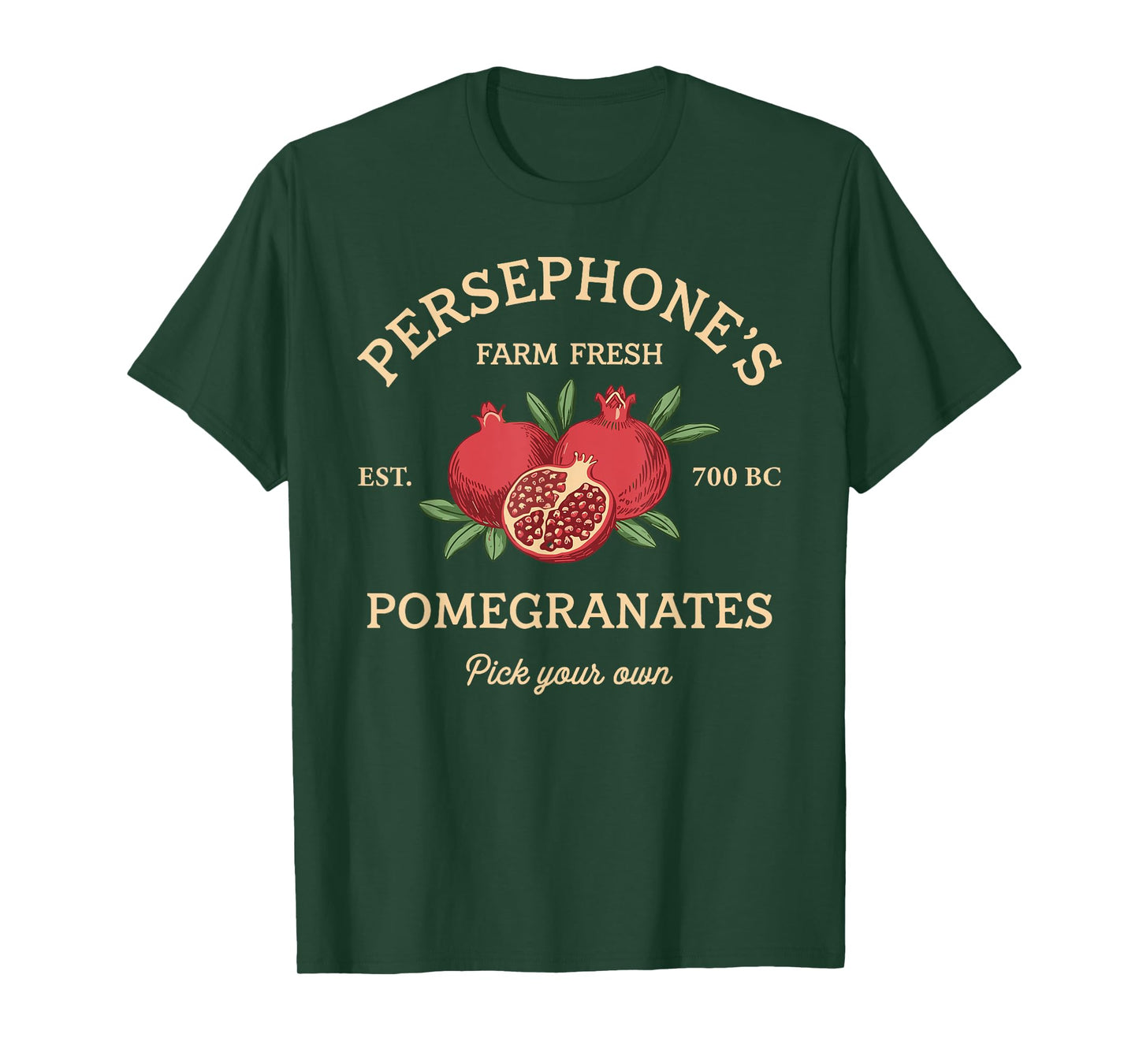 Persephone's Pomegranates Vintage Ancient Greek Mythology T-Shirt