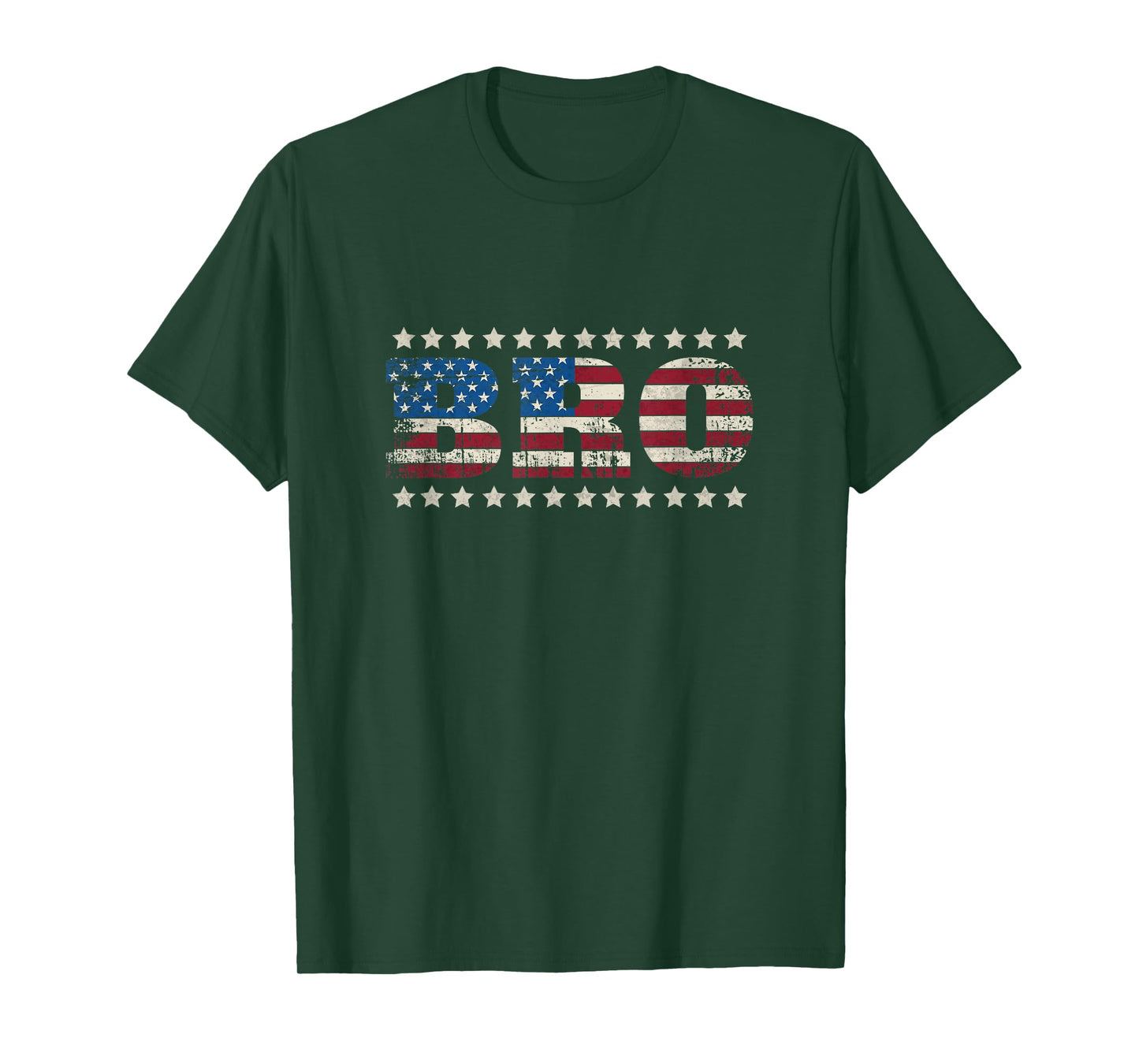 Bro Patriotic USA American Flag 4th of July Family Matching T-Shirt