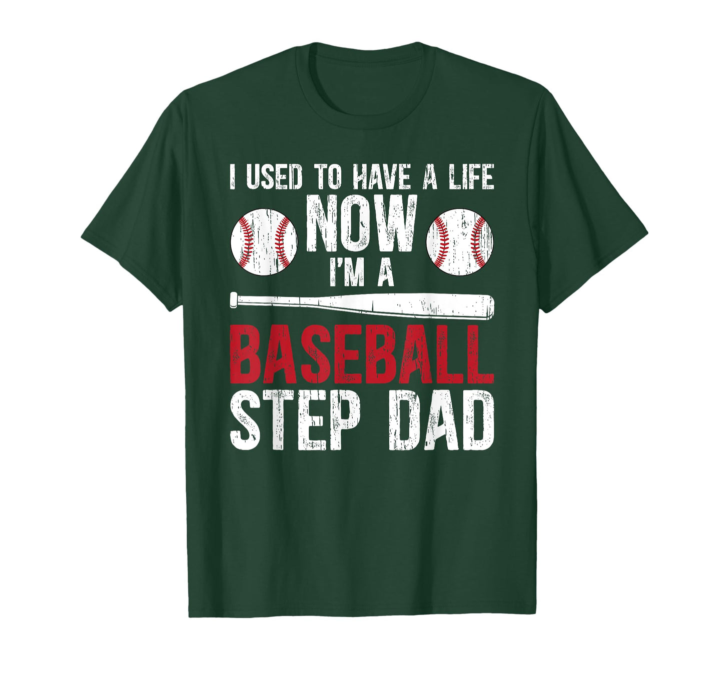 I'm A Baseball Step Dad Of A Baseball Player Stepfather T-Shirt