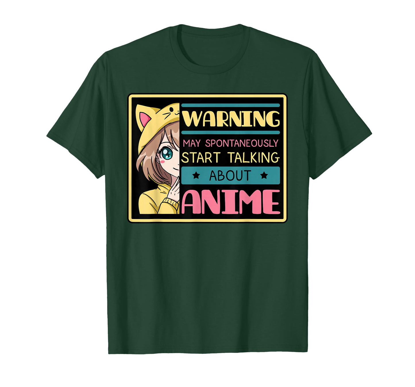 Warning May Spontaneously Start Talking About Anime T-Shirt