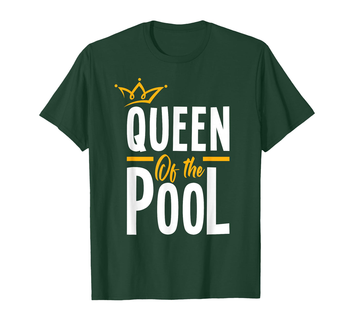 Womens Queen Of The Pool Funny Swimmers Swimming Swimmer T-Shirt