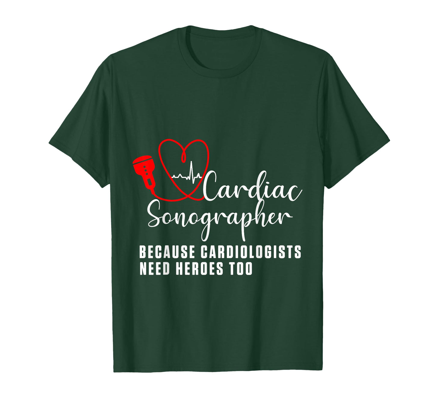 Cardiac Sonographer Echo Tech Learn RDCS T-Shirt